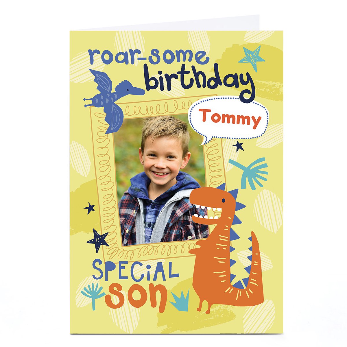 Photo Bev Hopwood Birthday Card - Roar-some Son