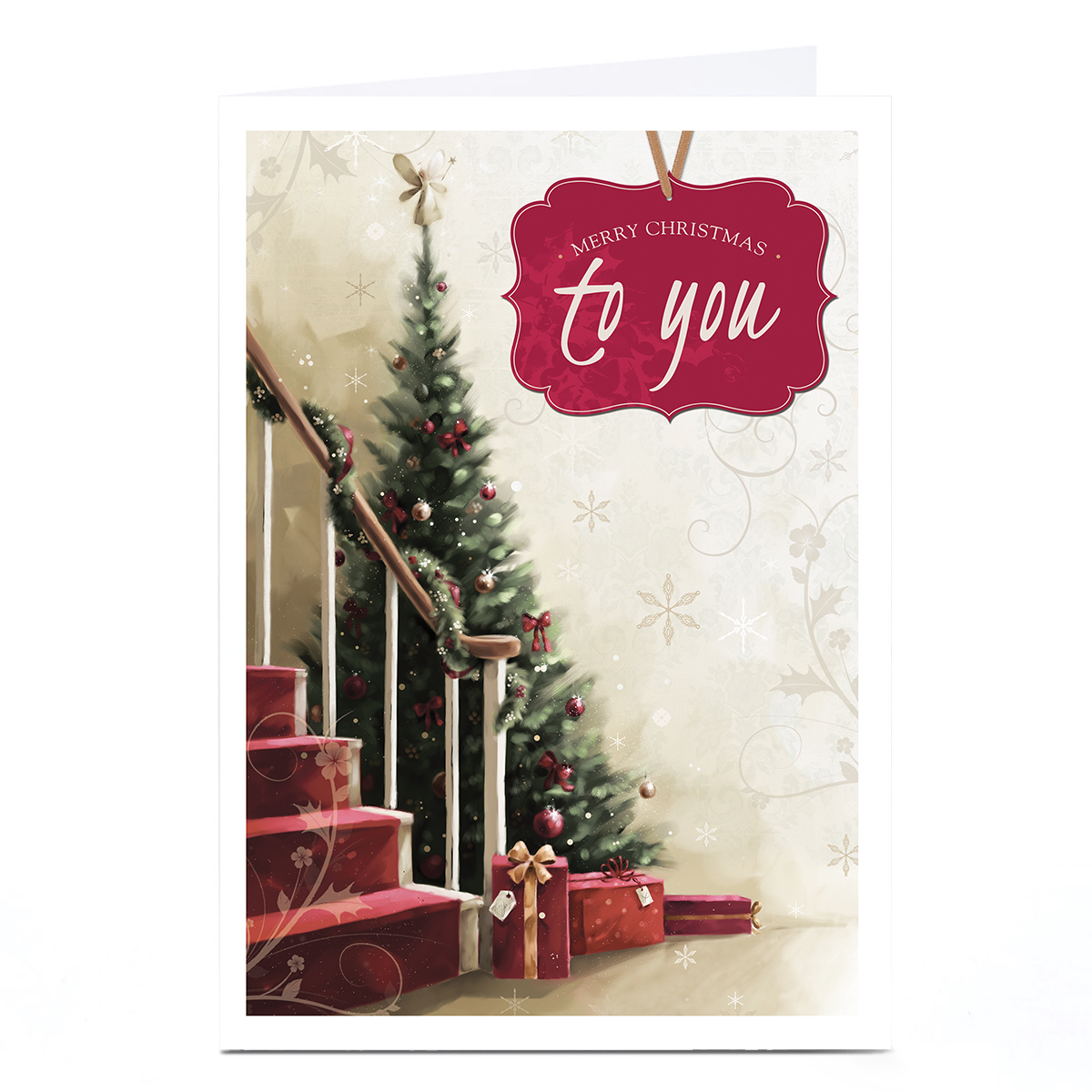 Personalised Christmas Card - To You