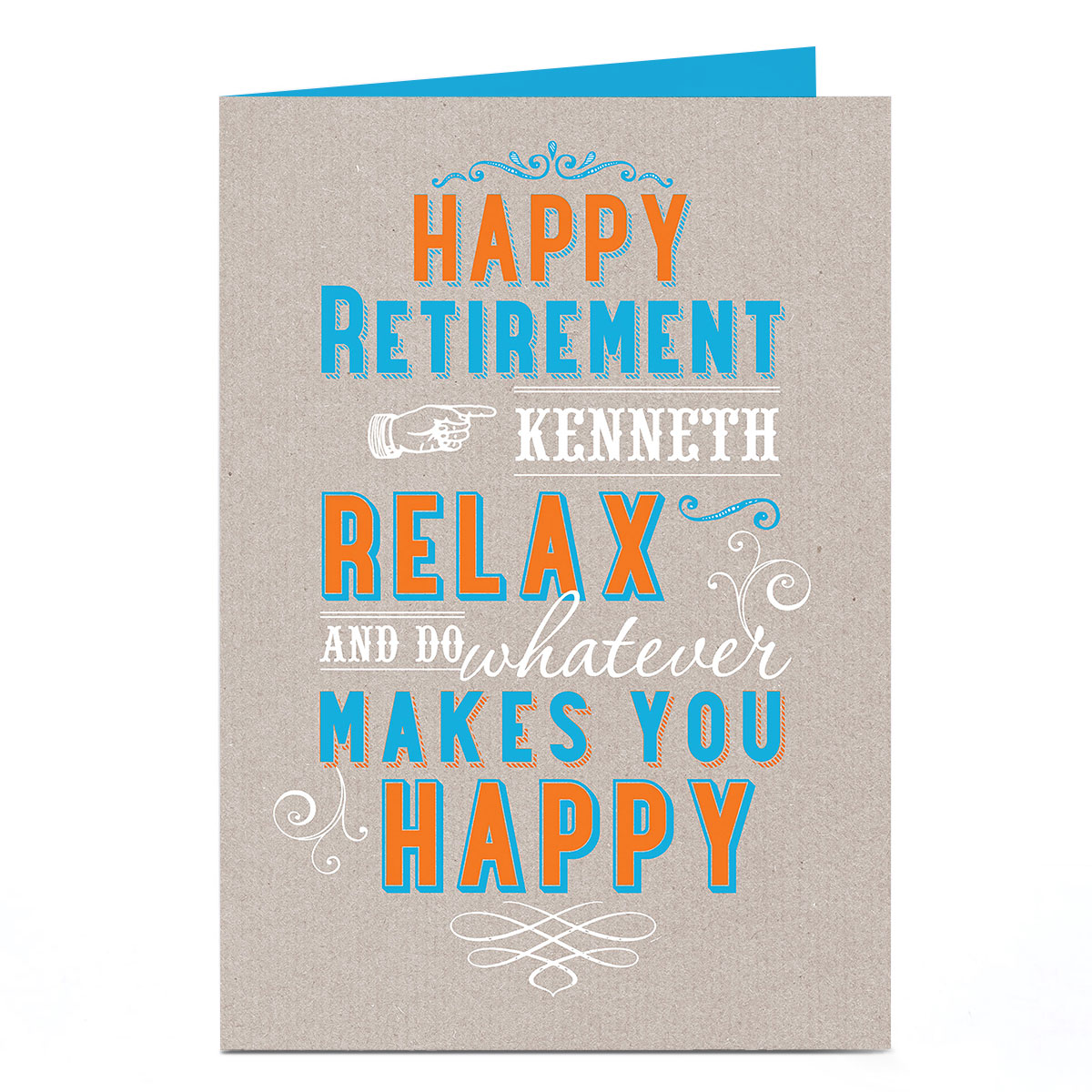 Personalised Retirement Card - Relax