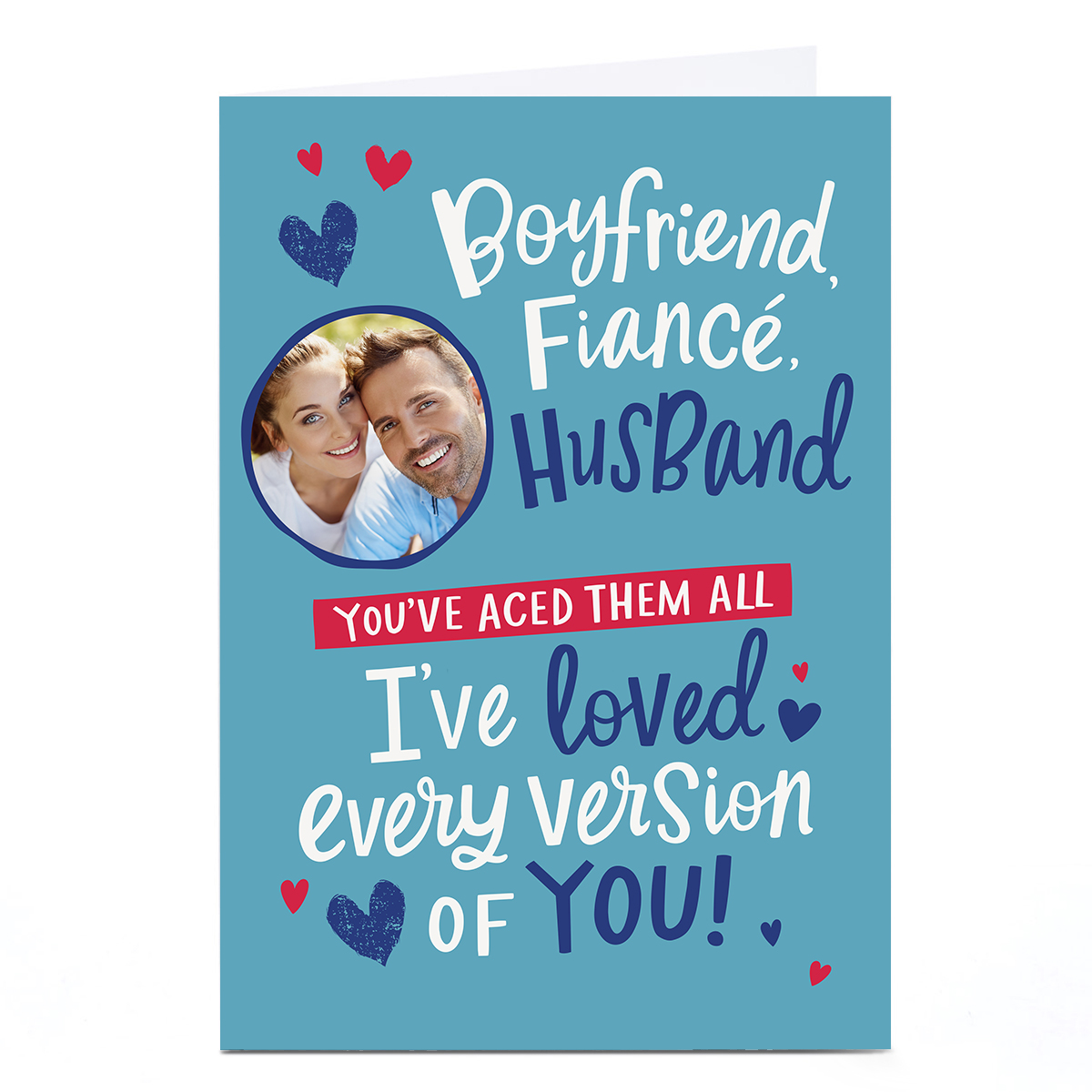 Photo Ebony Newton Valentine's Day Card - Husband Every Version of You