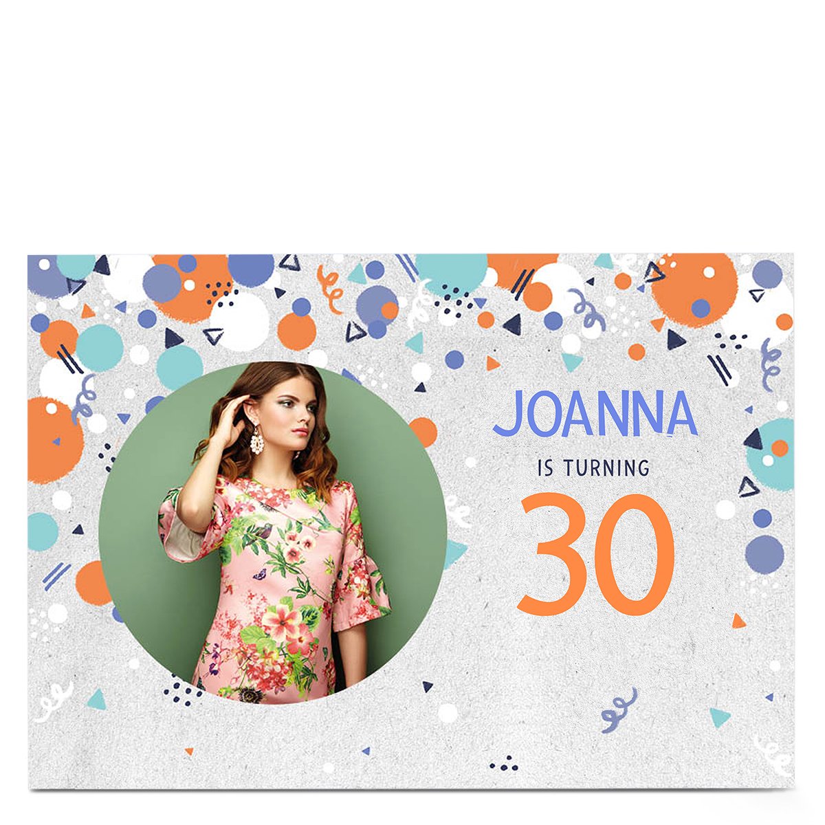 Birthday Invitation Photo Card - Spotty