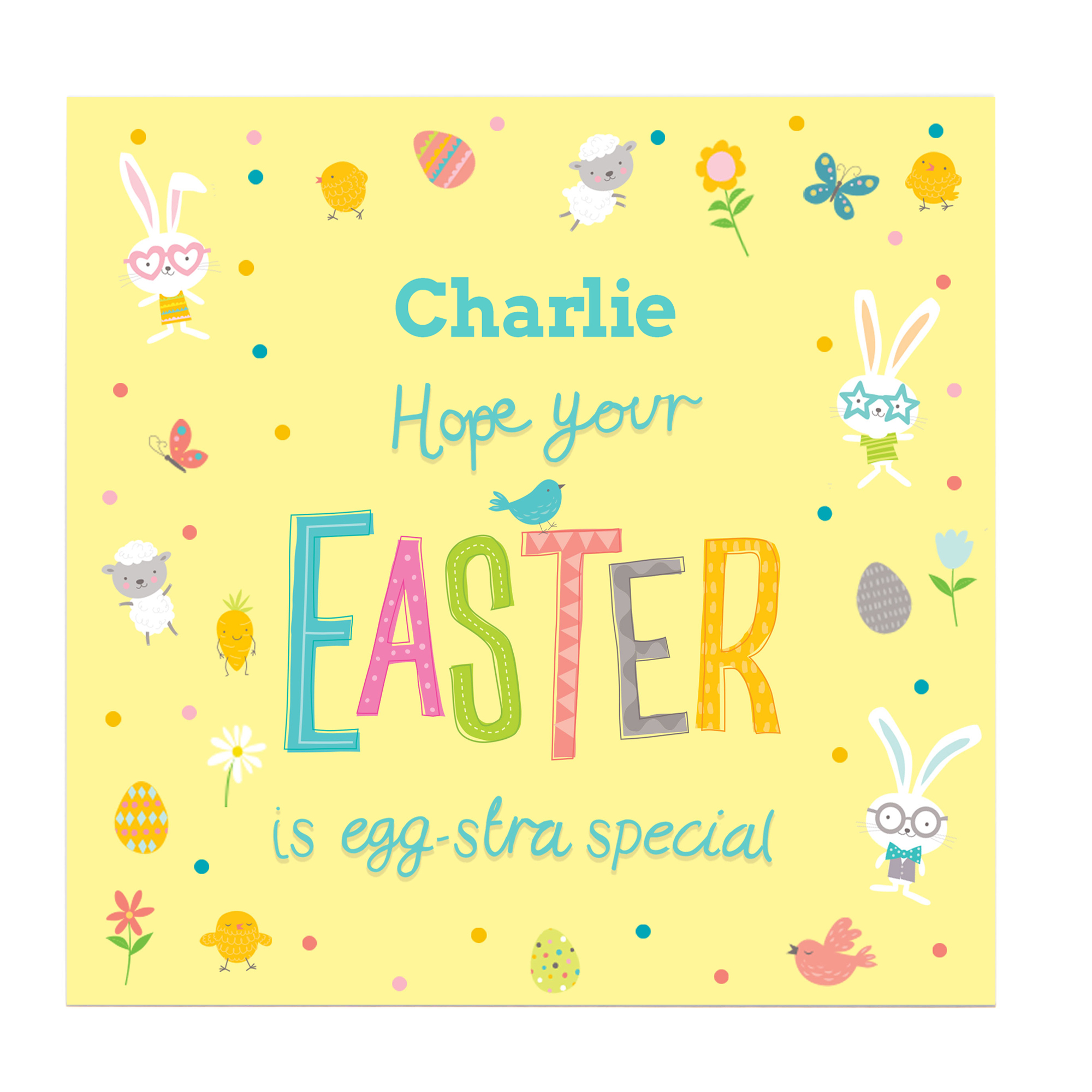 Personalised Easter Belgian Chocolates - Egg-stra Special