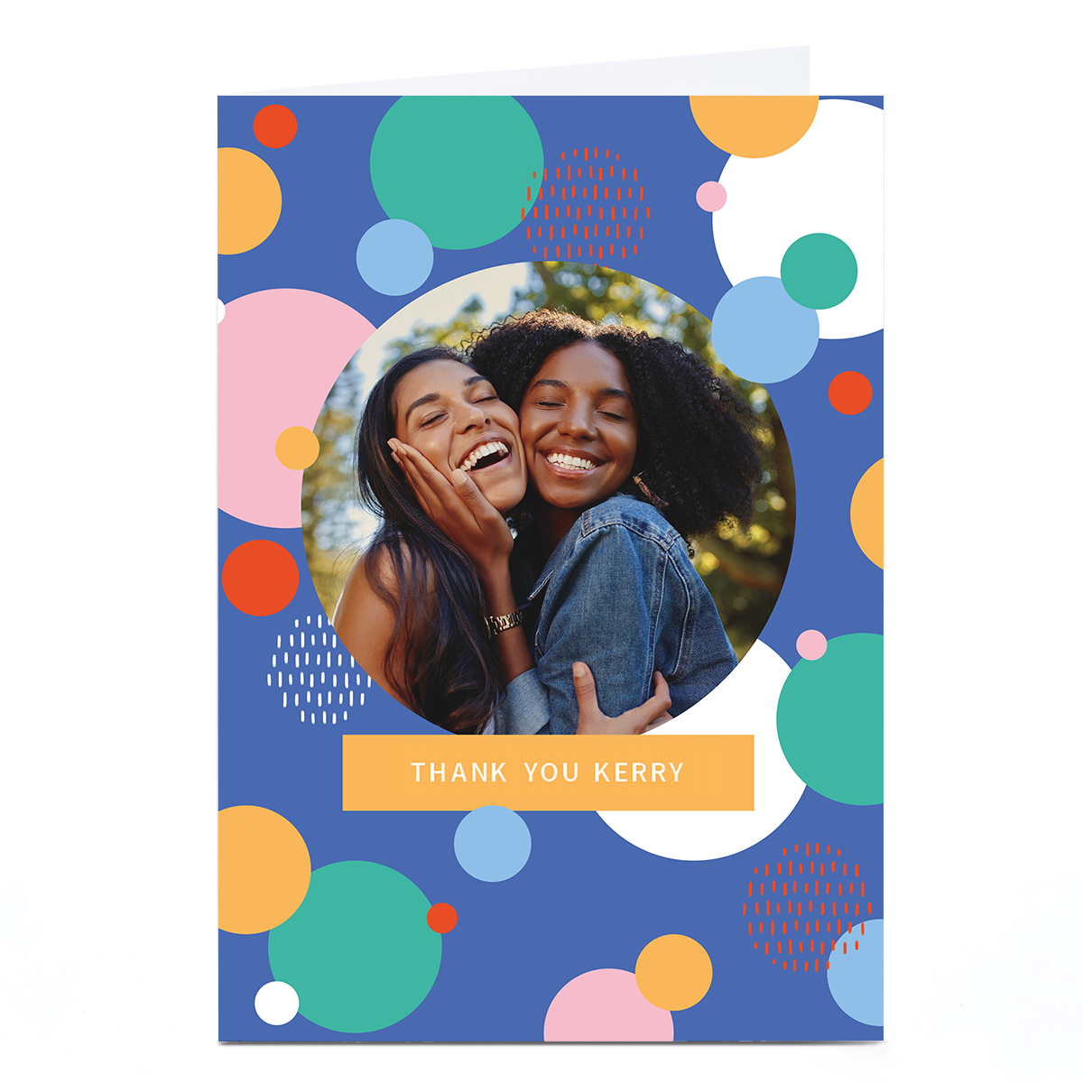 Photo Thank You Card - Abstract Circles