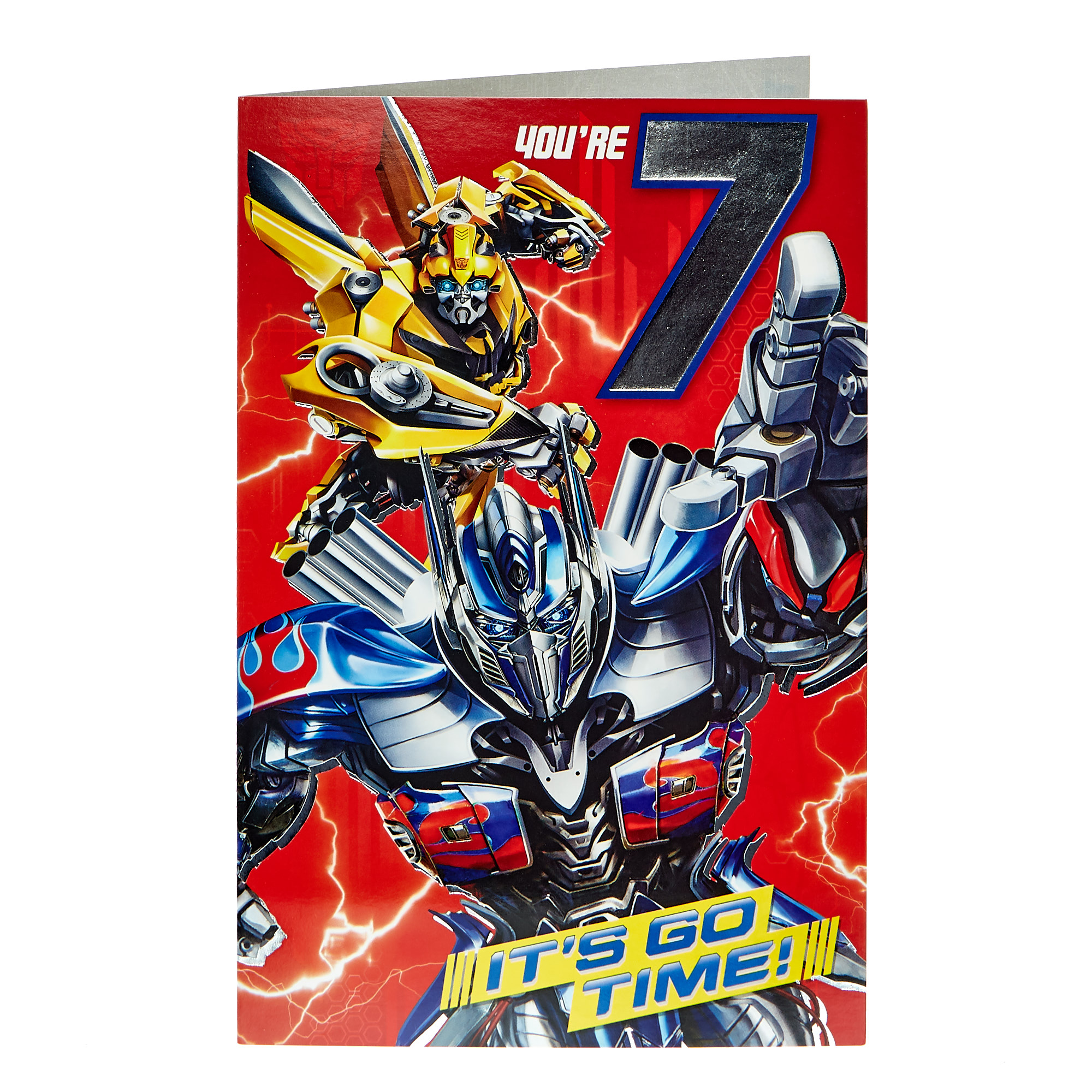 Transformers 7th Birthday Card