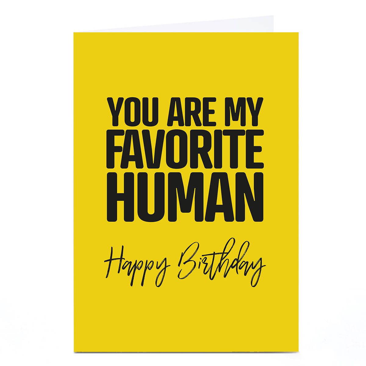 Personalised Punk Birthday Card - Favorite Human