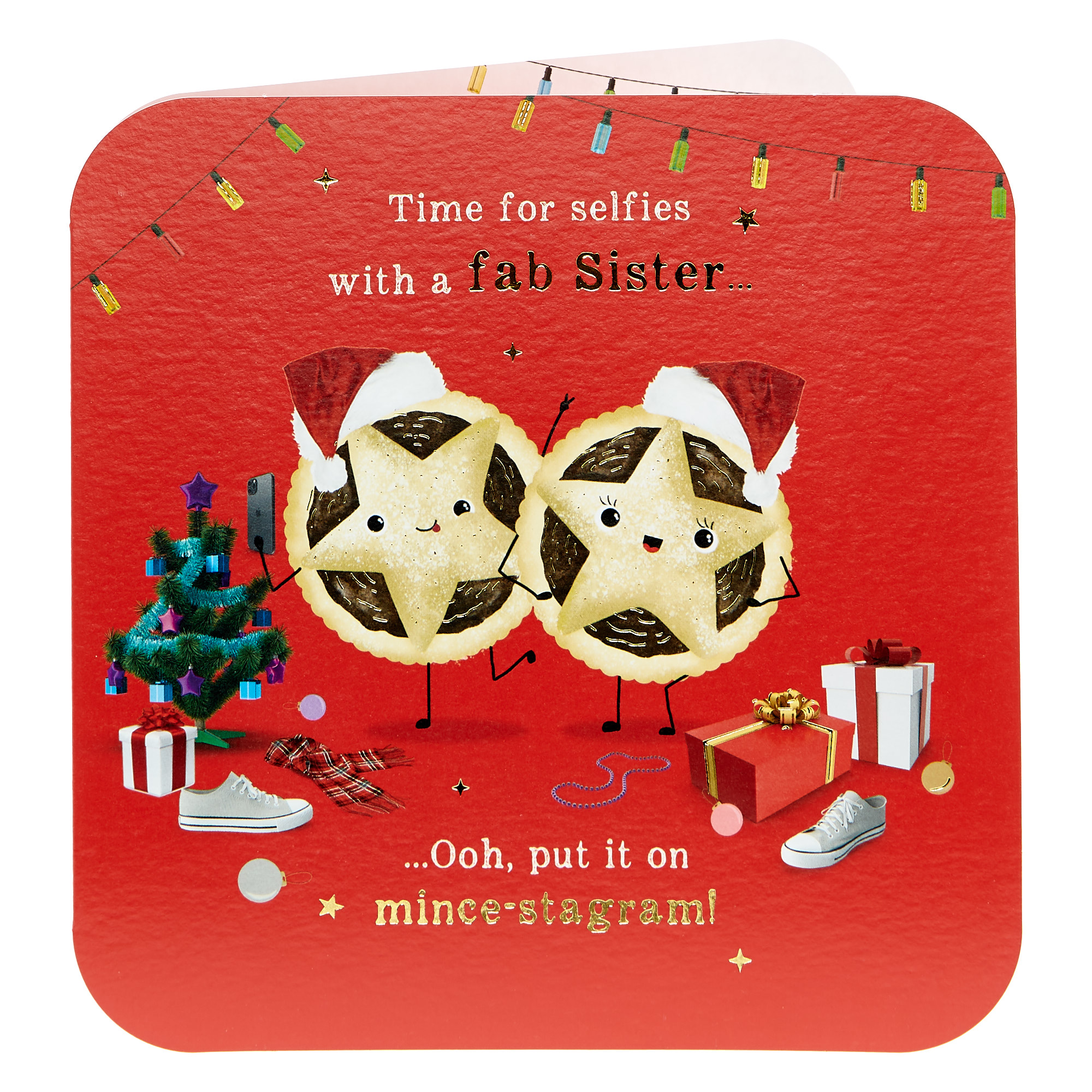 Christmas Card - Fab Sister Mince-stagram!