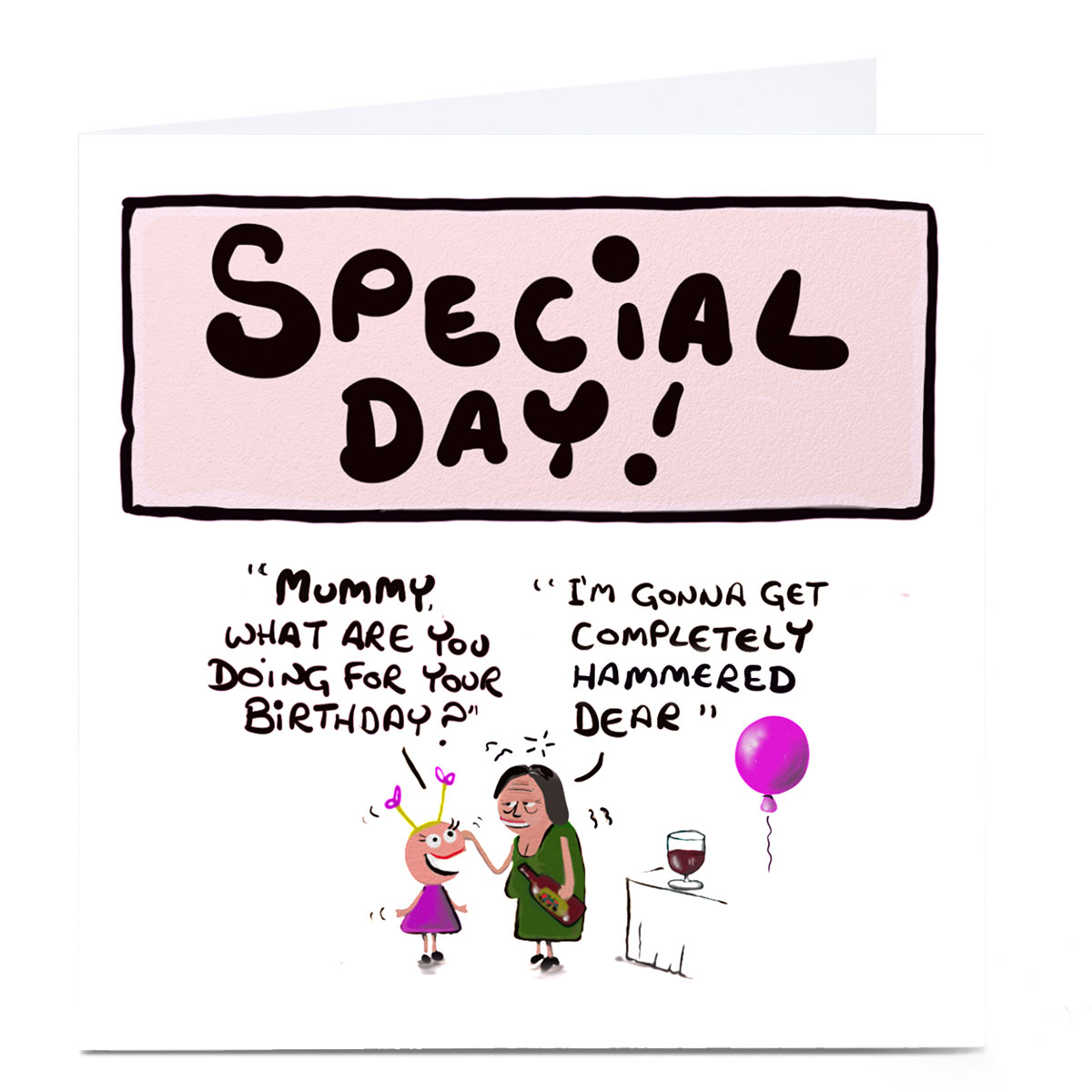 Personalised Do Something David Birthday Card - Special Day!