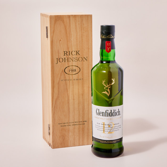 Personalised Glenfiddich Whisky Gift Box - Established Year