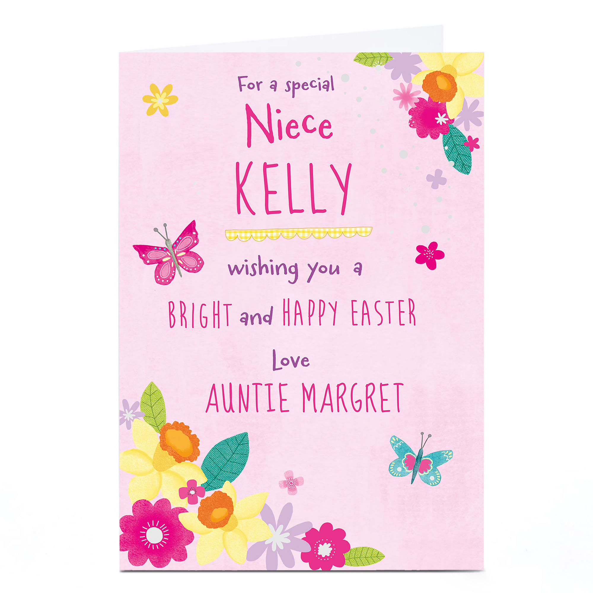 Personalised Easter Card - For A Special Niece
