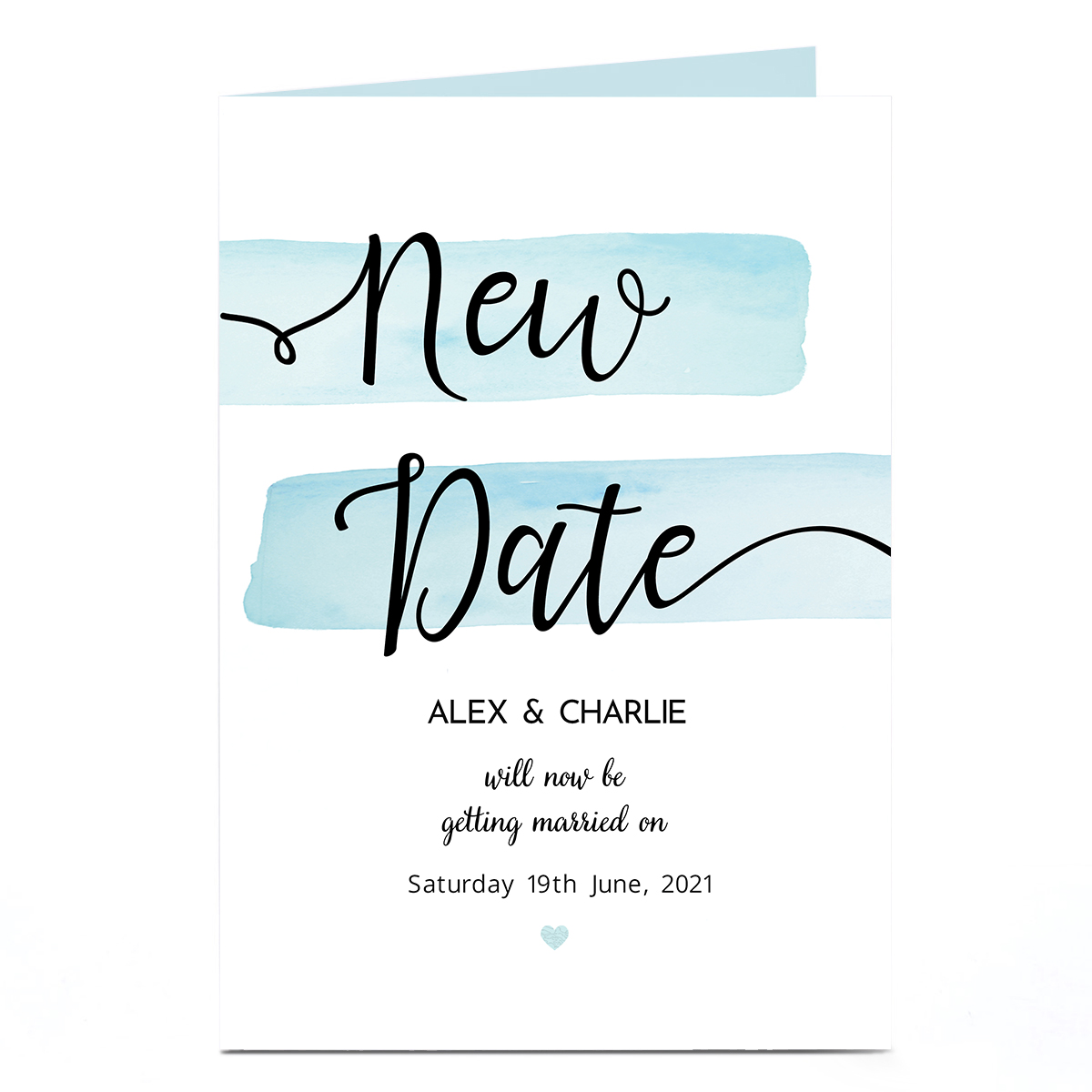 Personalised Wedding Invitation - New Date