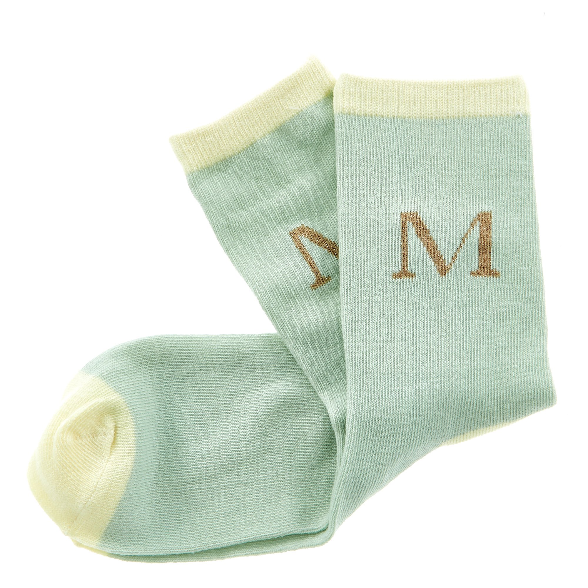 Letter M Socks