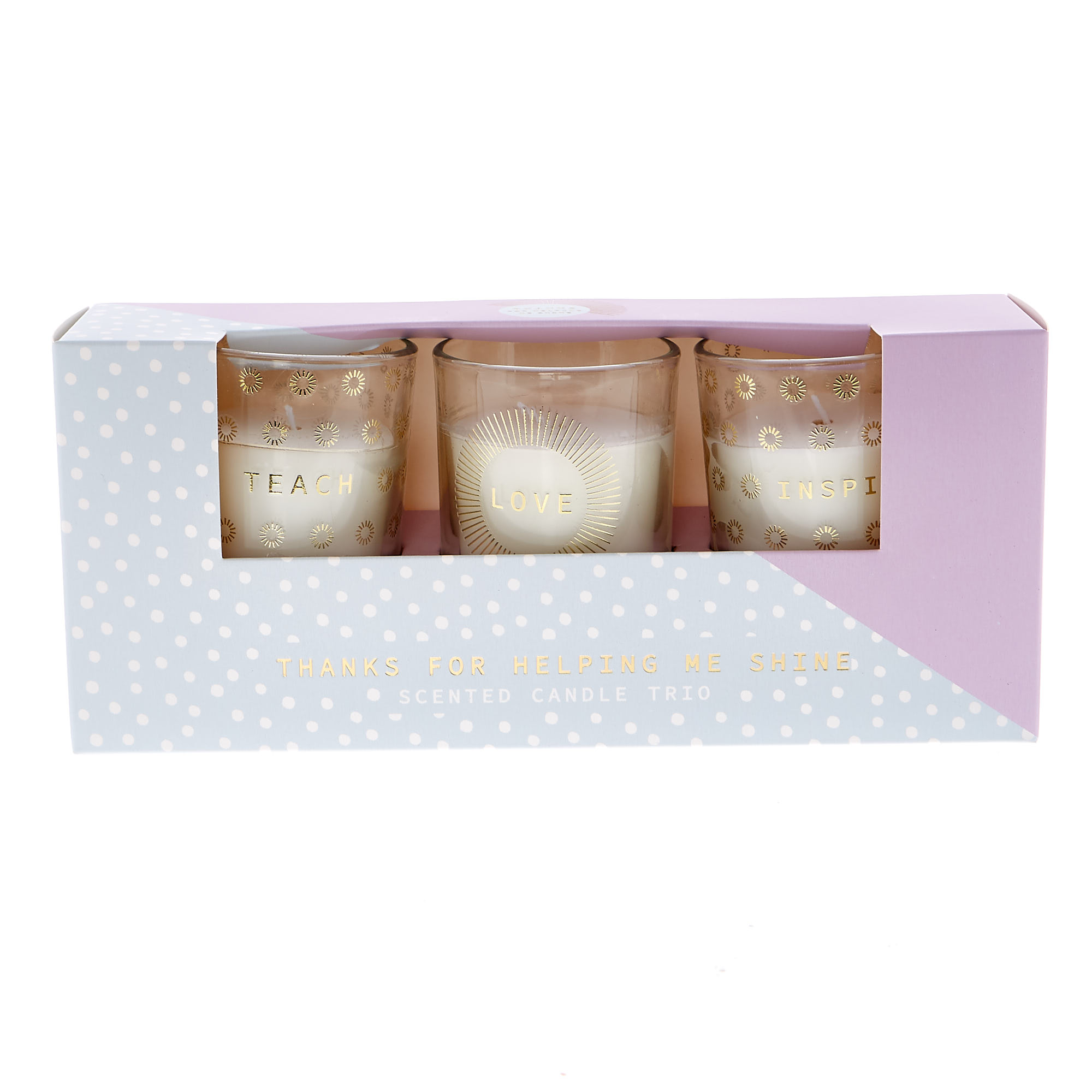 Thanks For Helping Me Shine Pomegranate & Cashmere Scented Candles Trio