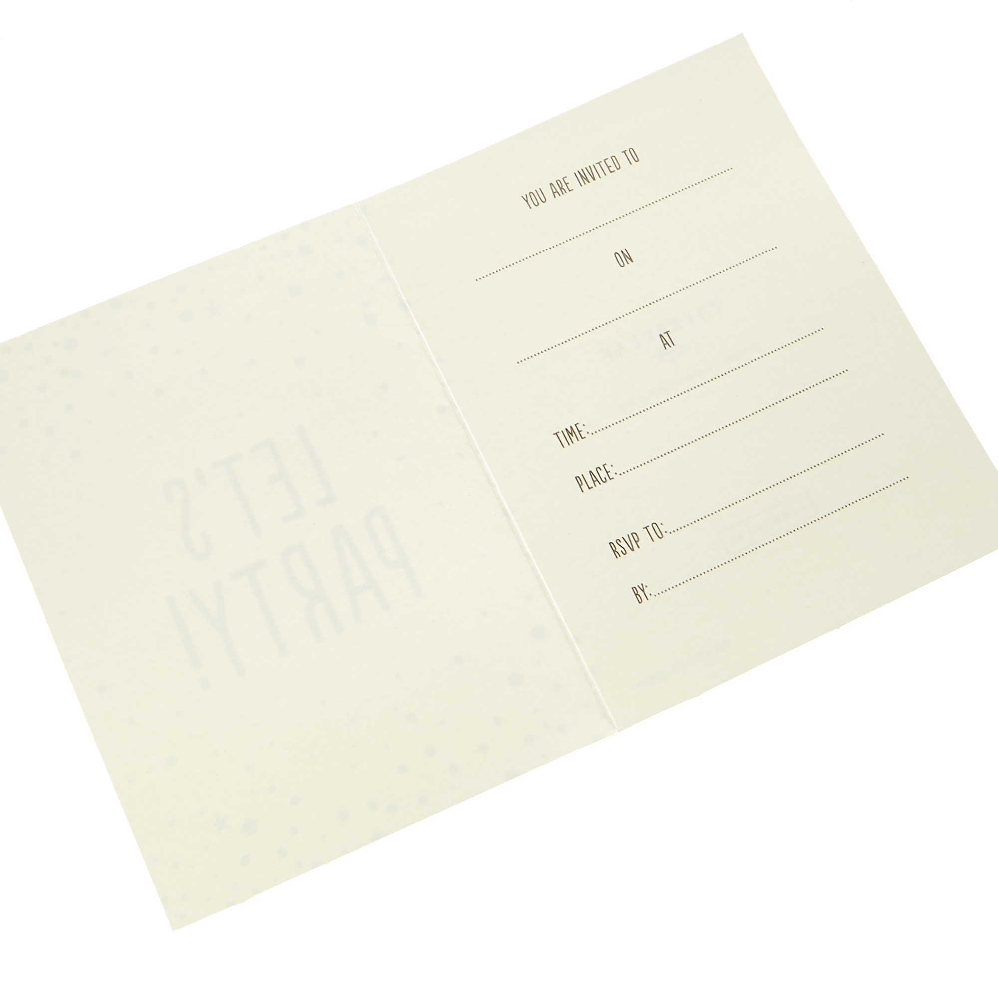 Let's Party! Invitation Cards - Pack Of 12