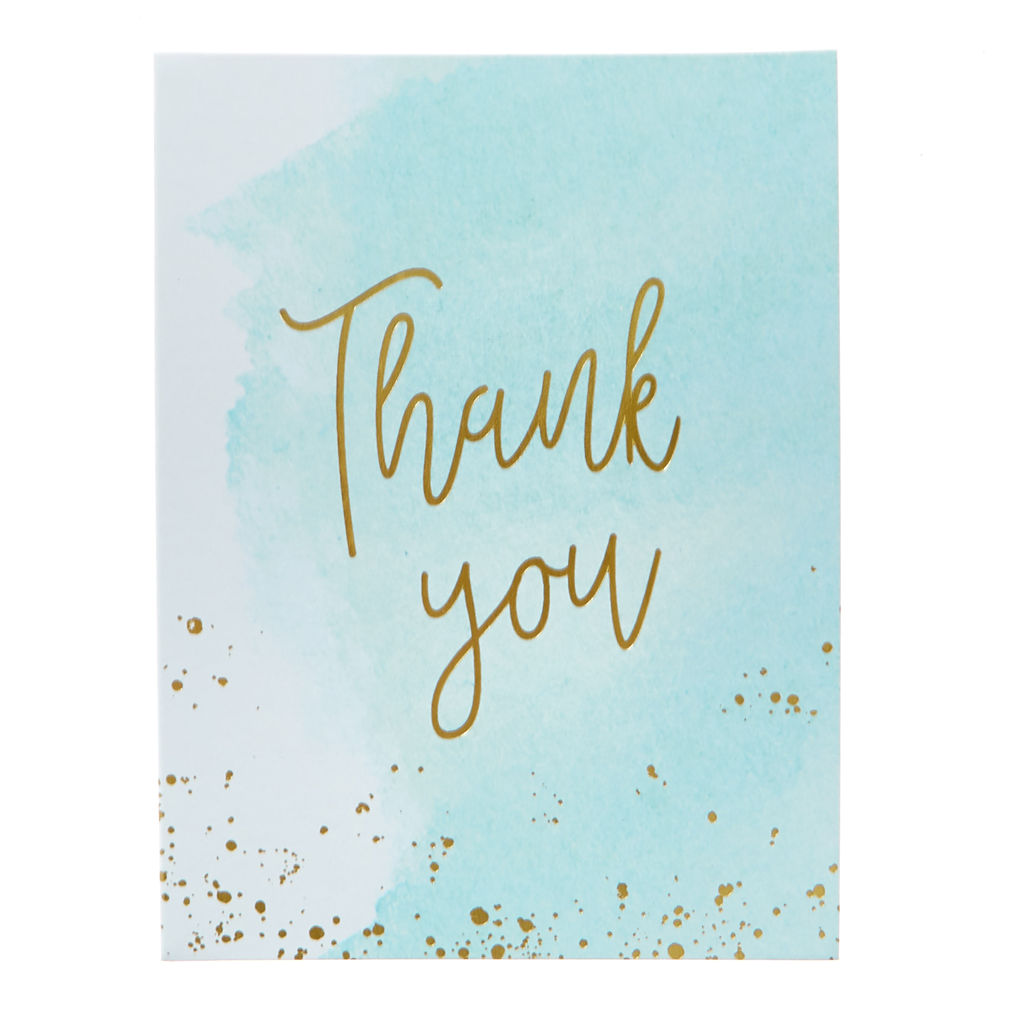 Watercolour Thank You Cards - Pack Of 12