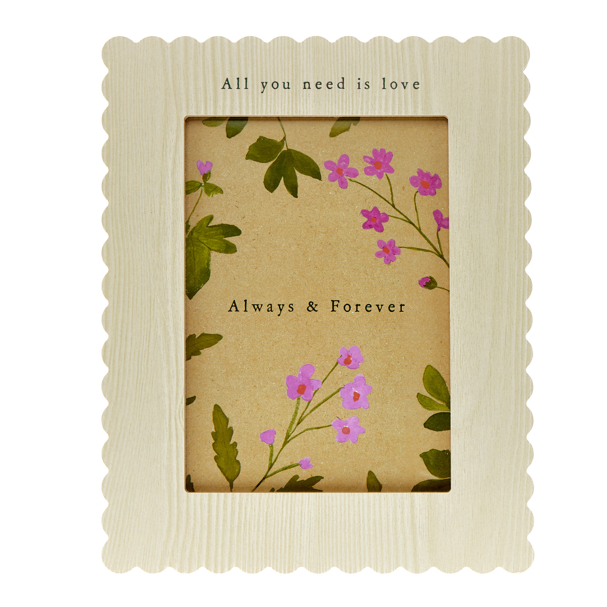 All You Need Is Love Wooden Photo Frame