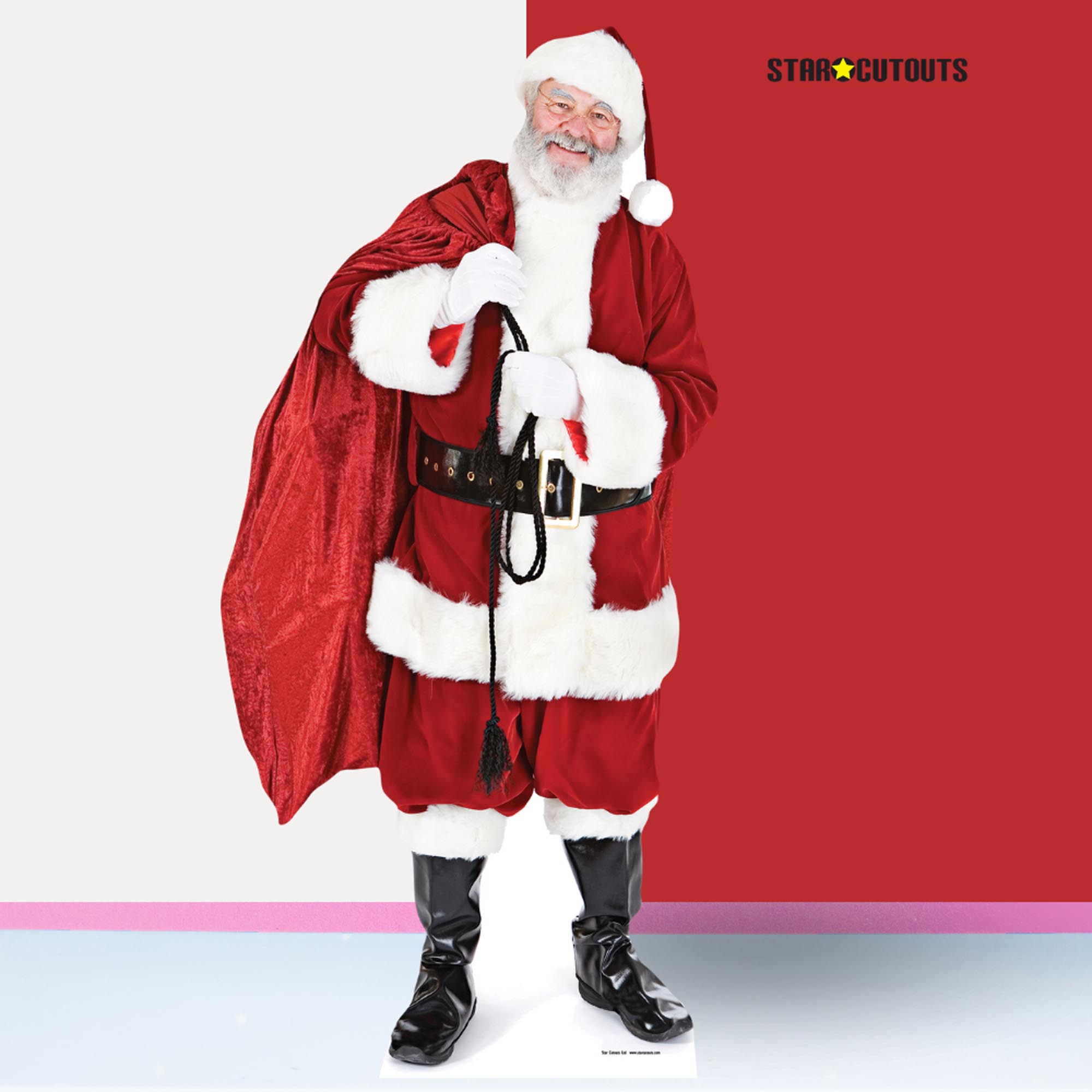 Santa & Sack of Toys Cardboard Cutout 