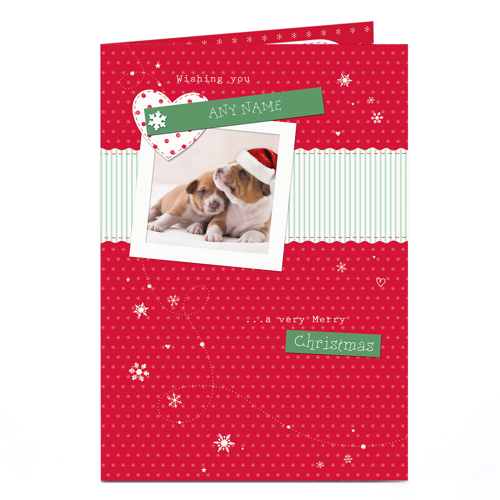 Personalised Christmas Card - Doggy Cuddles