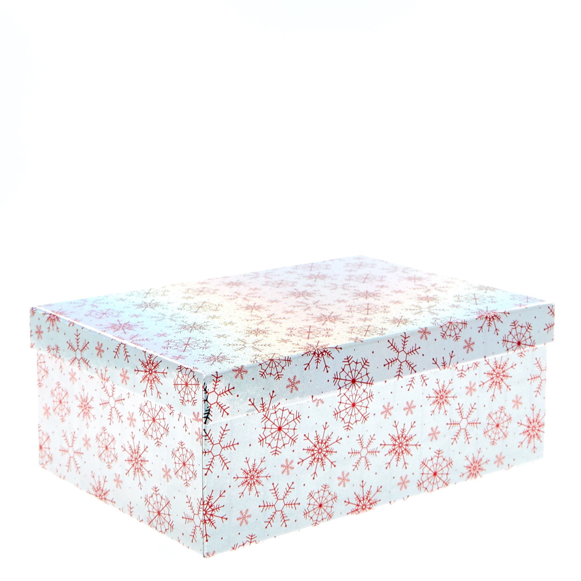 Holographic Silver Christmas Gift Boxes - Set Of 3 