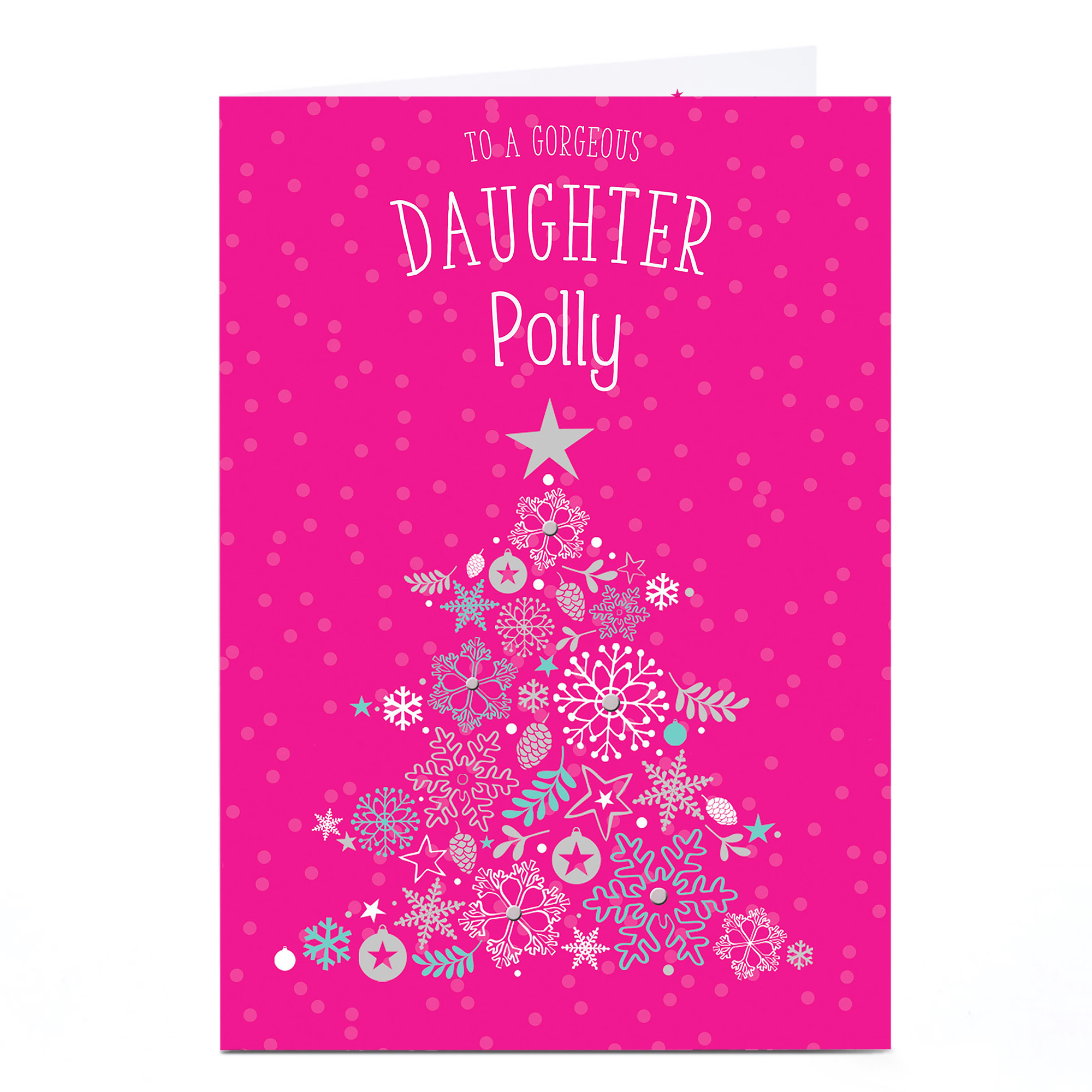 Personalised Christmas Card - Gorgeous Daughter