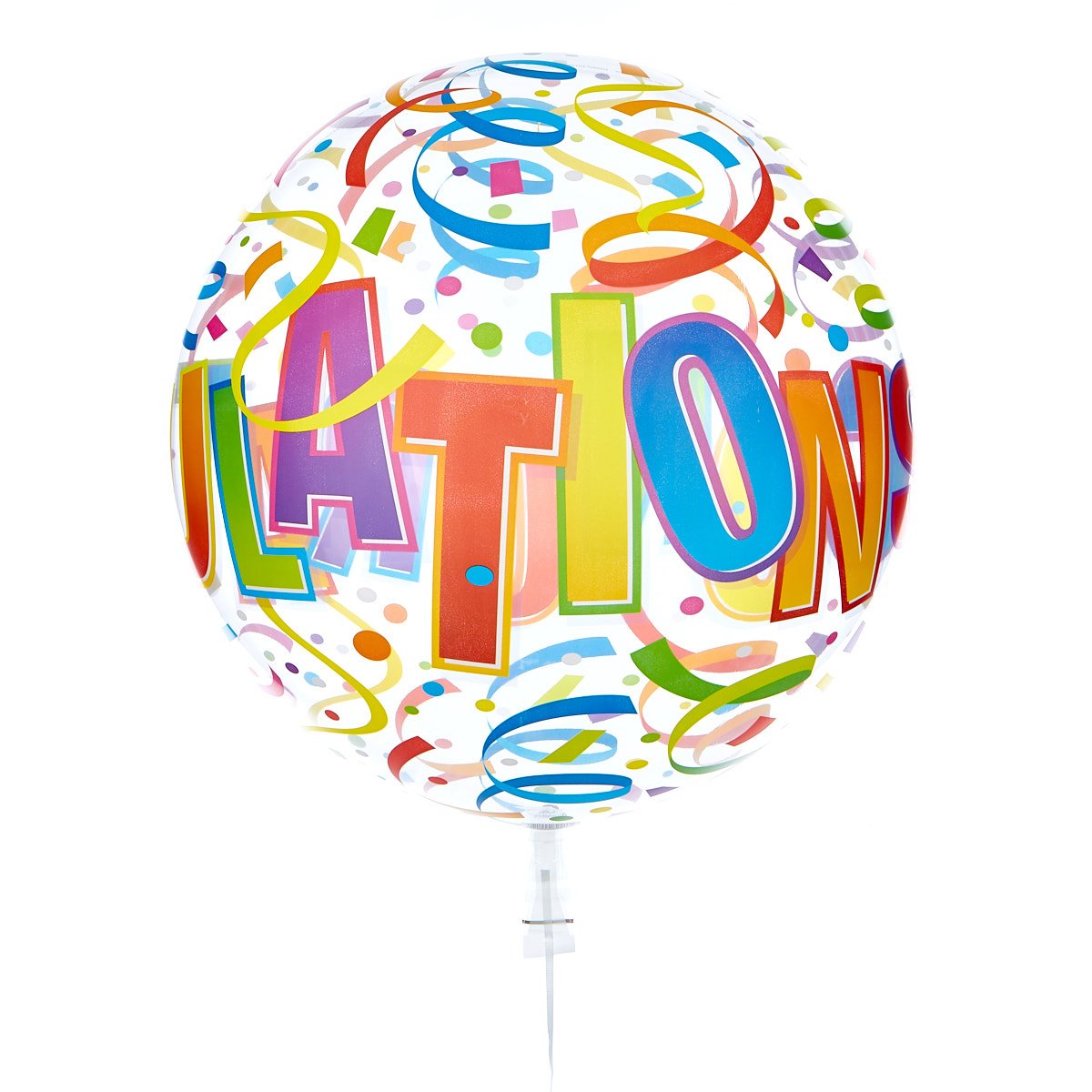 22-Inch Bubble Balloon - Congratulations - DELIVERED INFLATED!