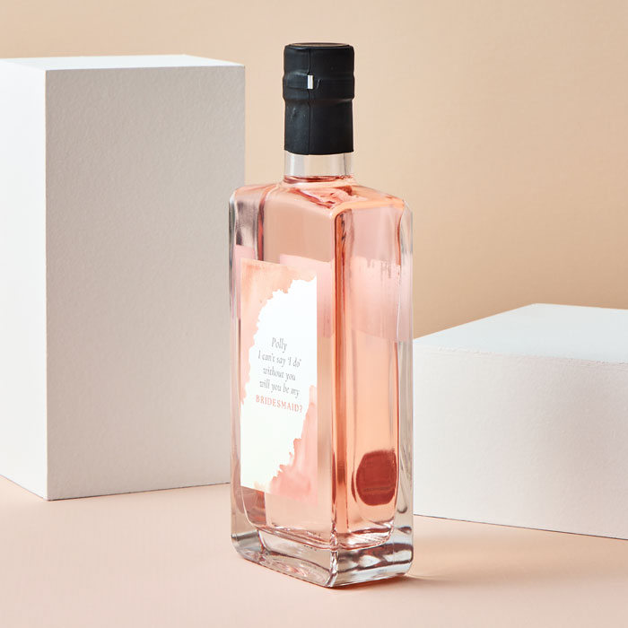 Personalised Pinkster Gin - Pastel Bridesmaid Proposal