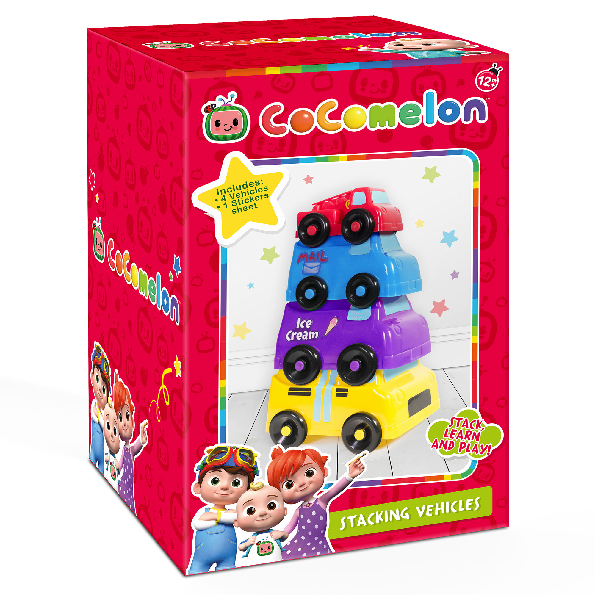 CoComelon Fun Stacking Vehicles 