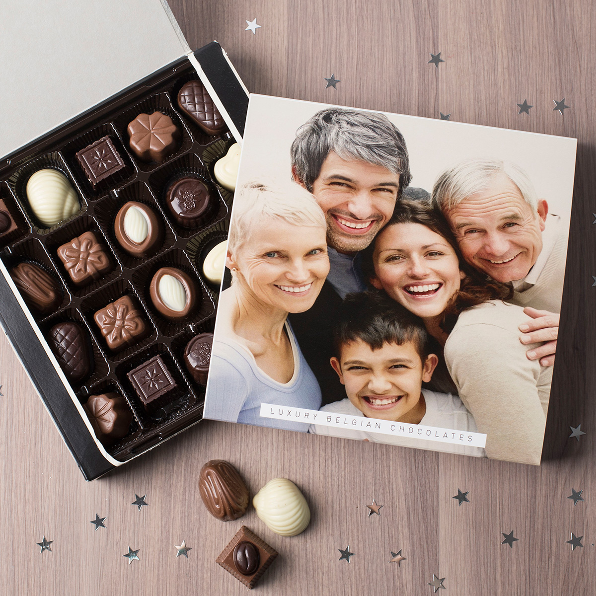 Personalised Belgian Chocolates - Full Photo