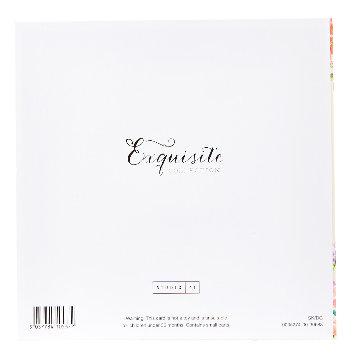 Exquisite Collection 80th Birthday Card - Any Female Recipient (Stickers Included) 