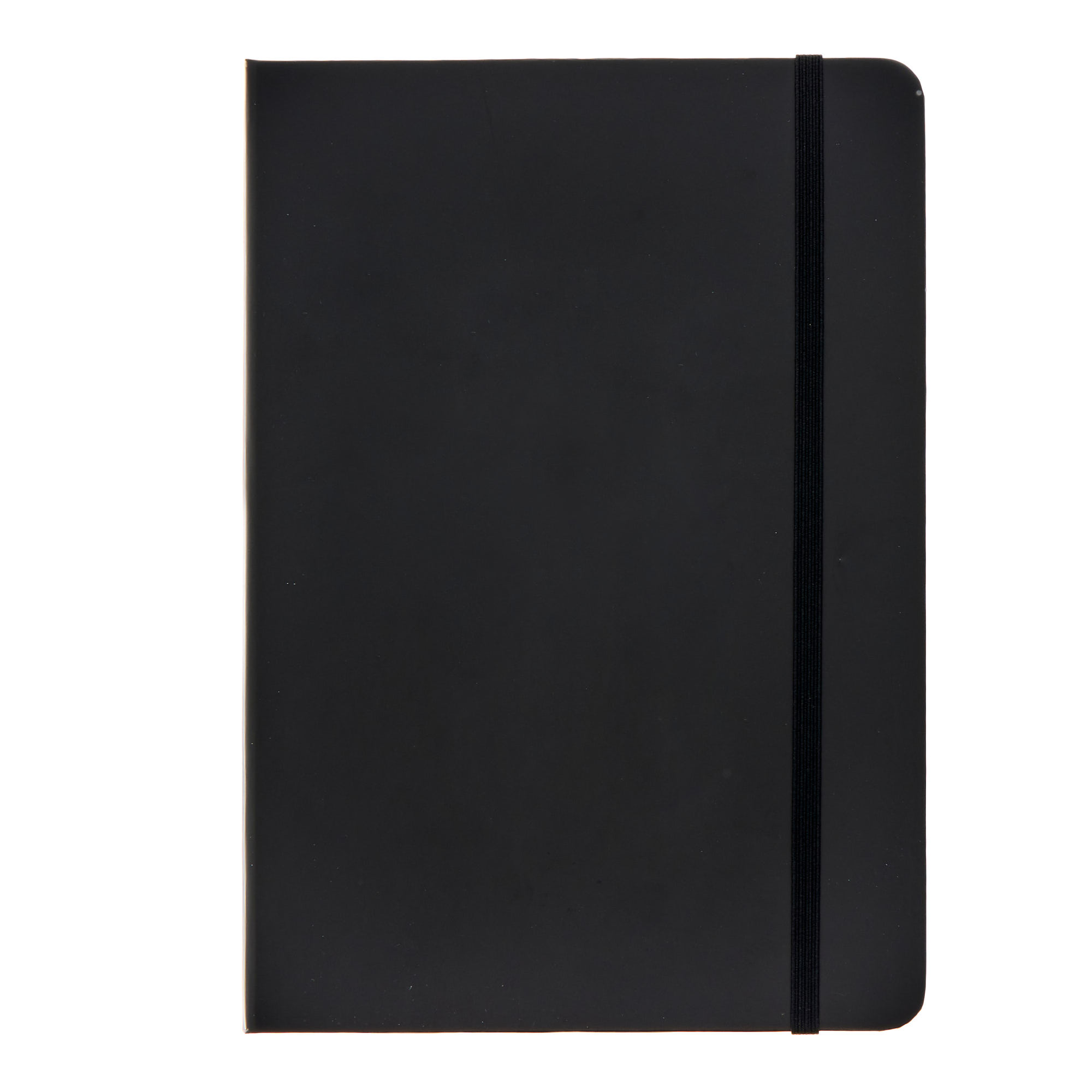 Black A5 Lined Notebook