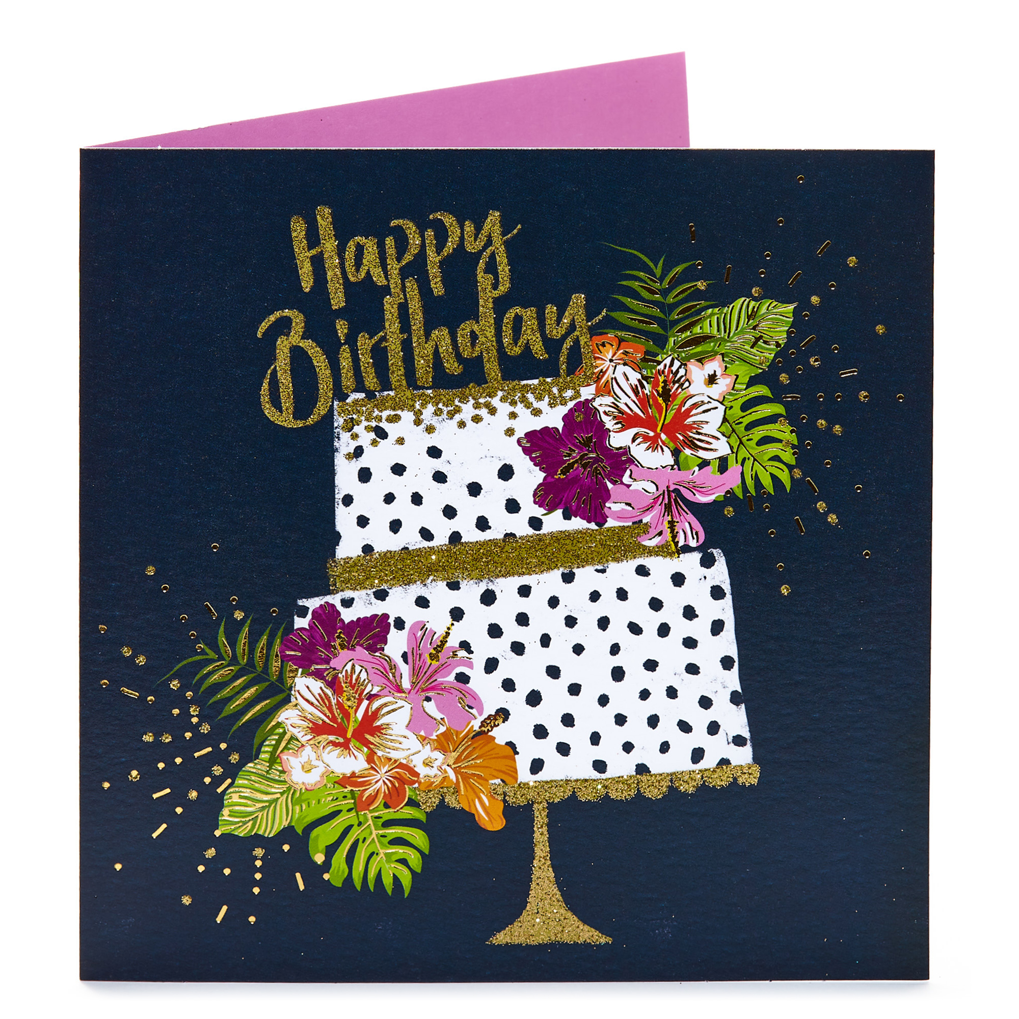 Birthday Card - Sparkling Cake