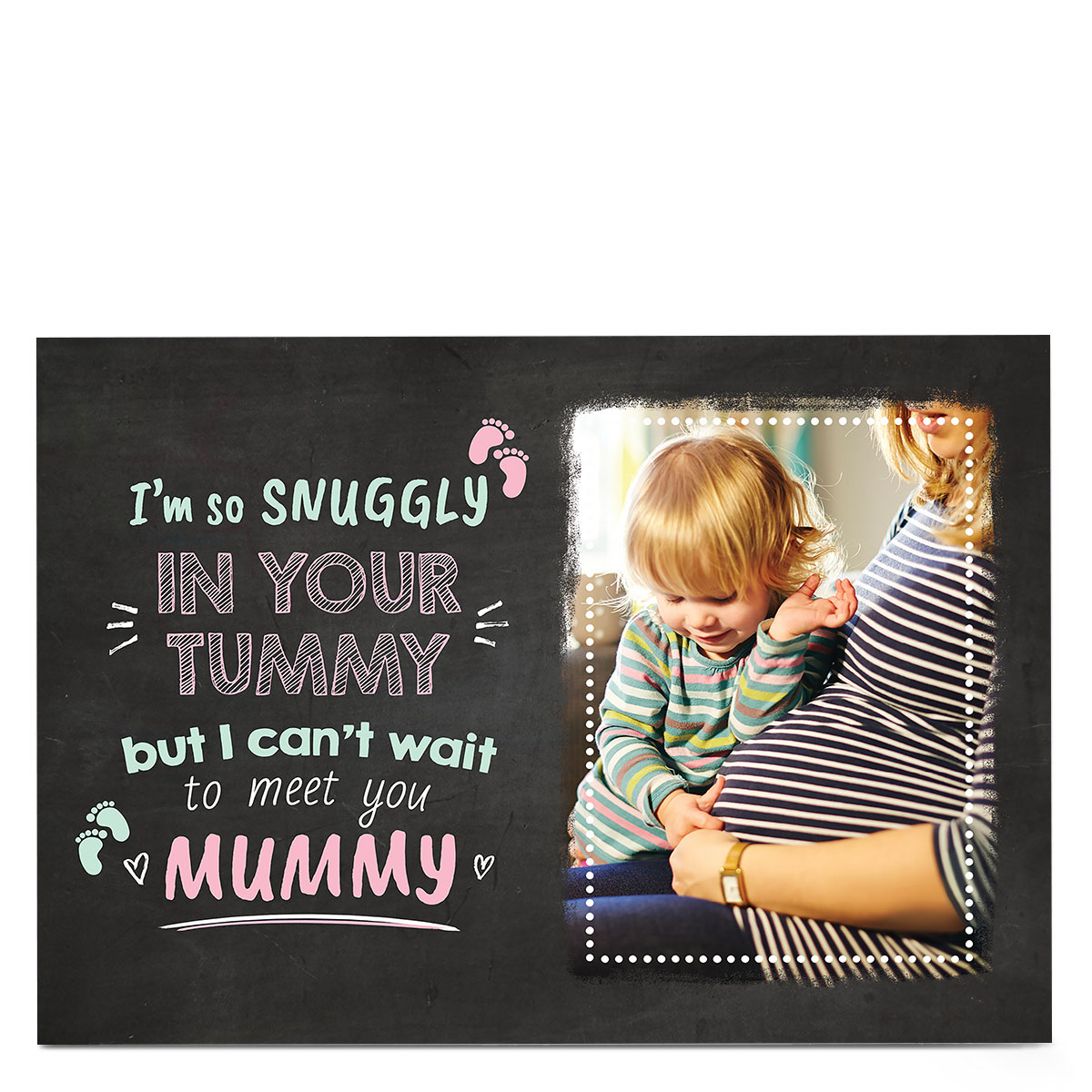 Photo Mother's Day card - Snuggly In Your Tummy