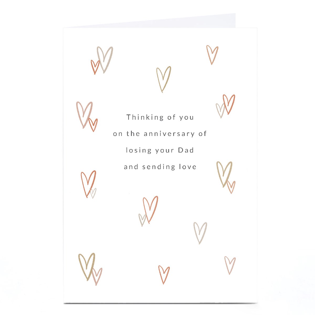 Personalised Sympathy Card - Thinking of You on The Anniversary