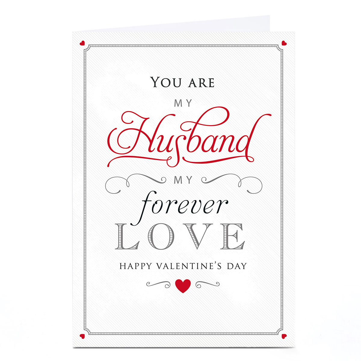 Personalised Valentine's Day Card - My Forever Love, Husband