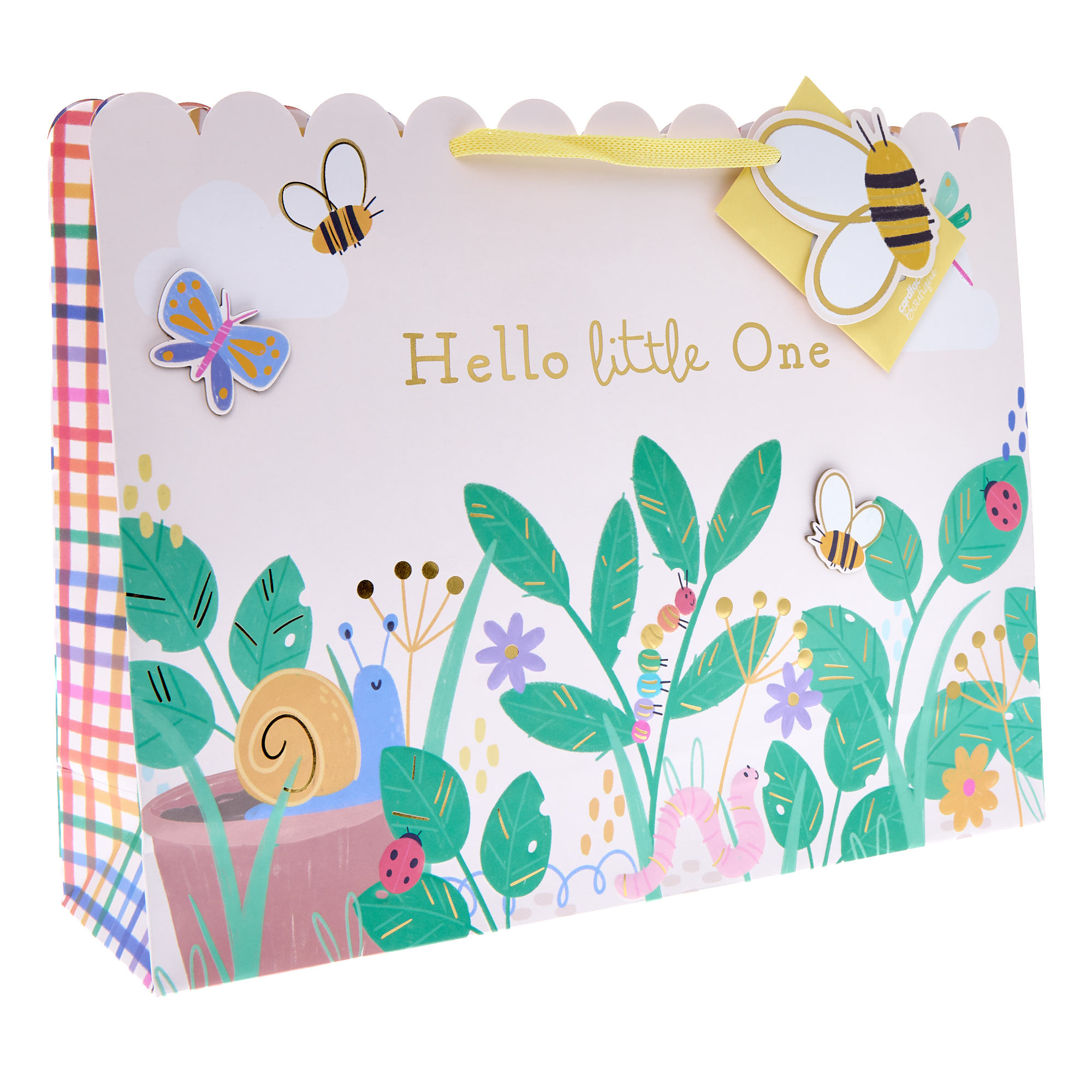 Hello Little One Extra Large Landscape Gift Bag With Tissue Paper