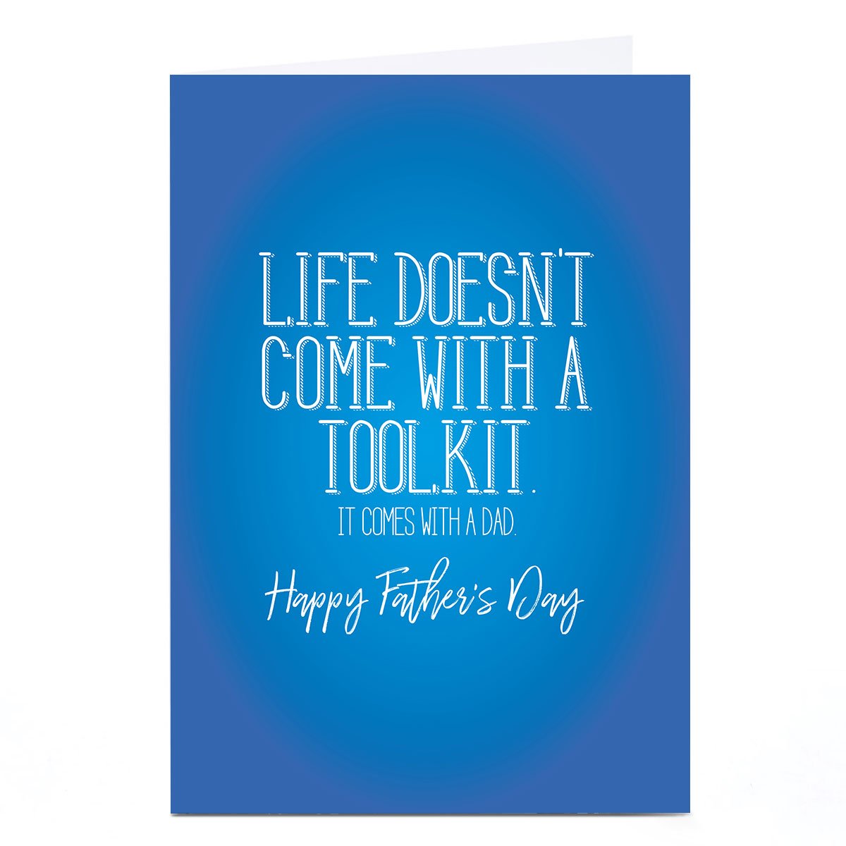 Personalised Punk Father's Day Card - Life Doesn’t Come With A Toolkit