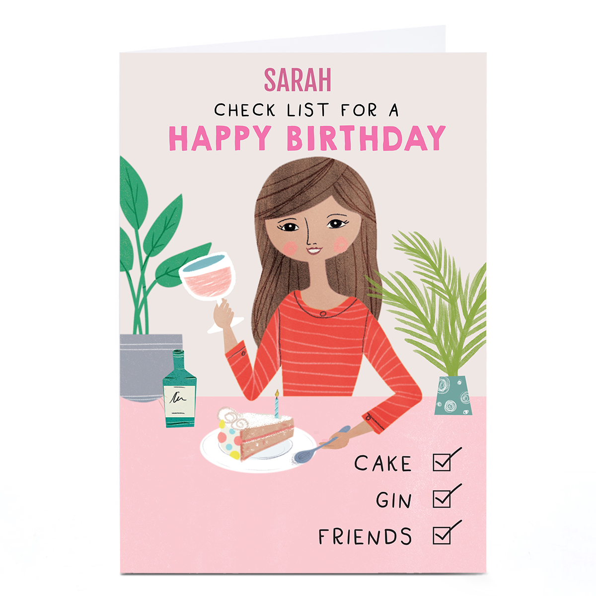 Personalised Charm & Style Card - Check-list Birthday