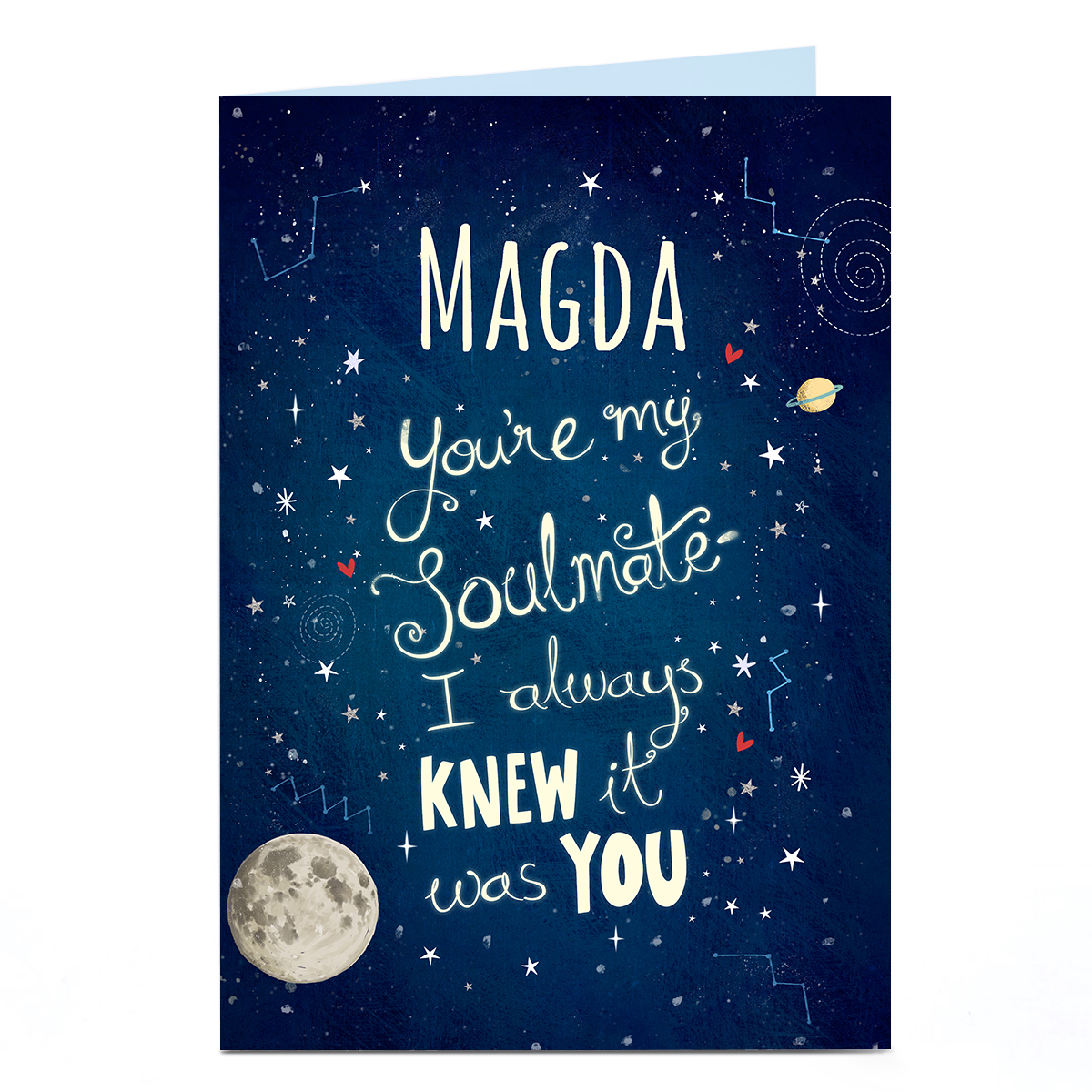 Personalised Valentine's Day Card - You're my Soulmate