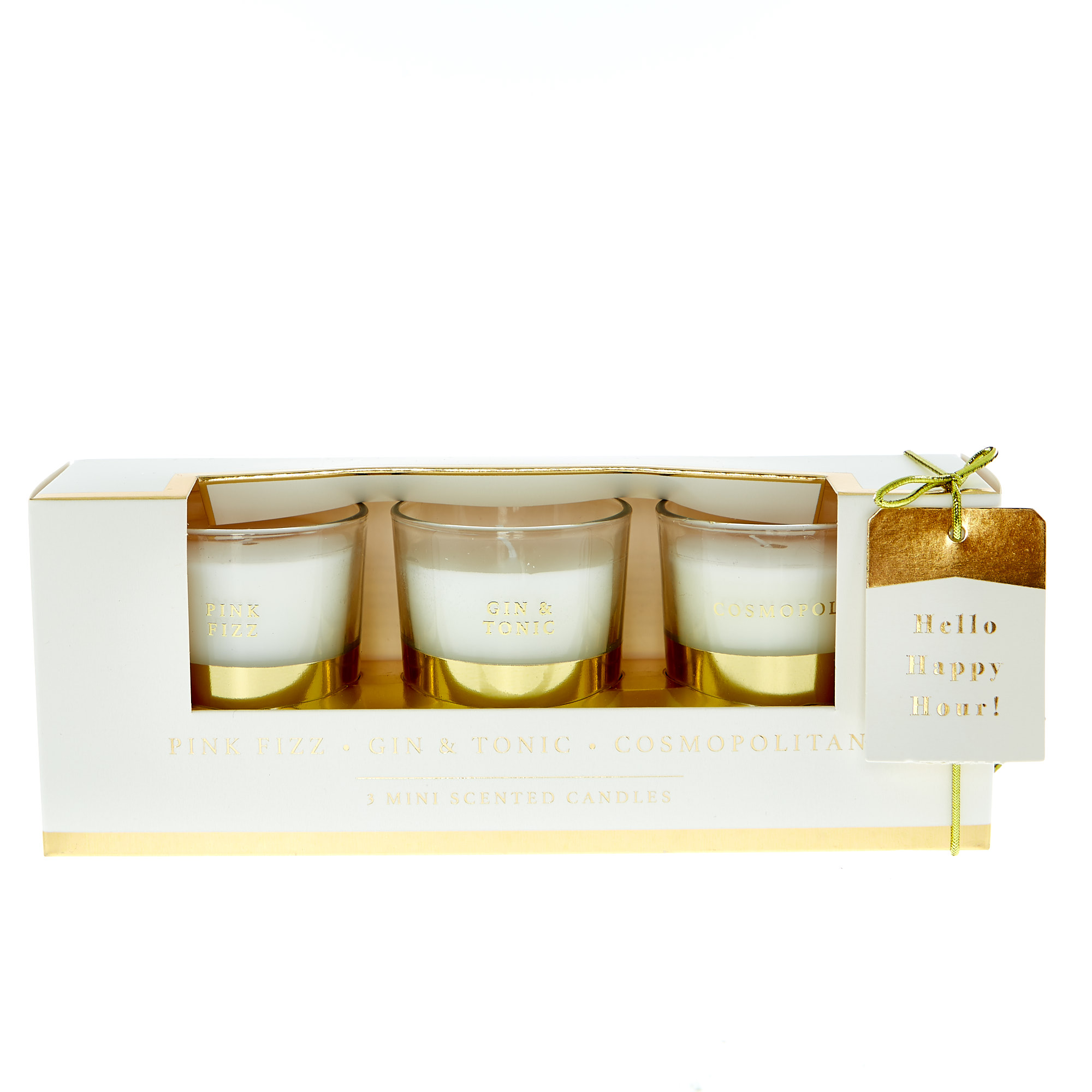 Hello Happy Hour! Set Of 3 Mini Cocktail Scented Candles