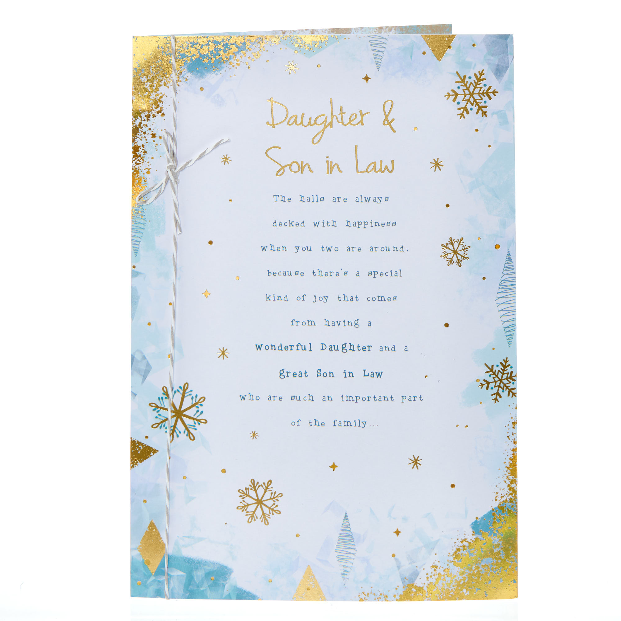 Daughter & Son In Law Special Words Christmas Card