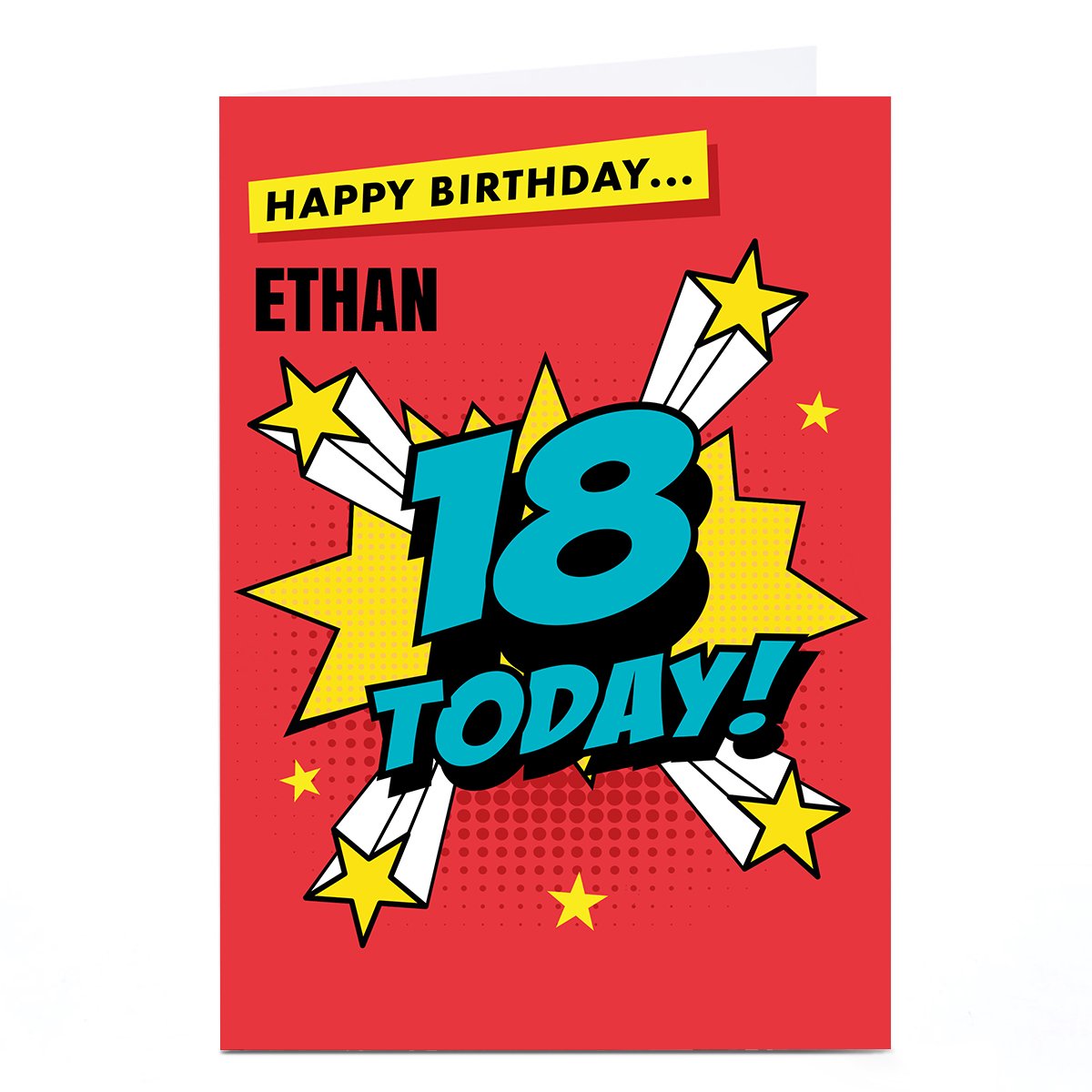 Personalised Hello Munki 18th Birthday Card - Comic Explosion