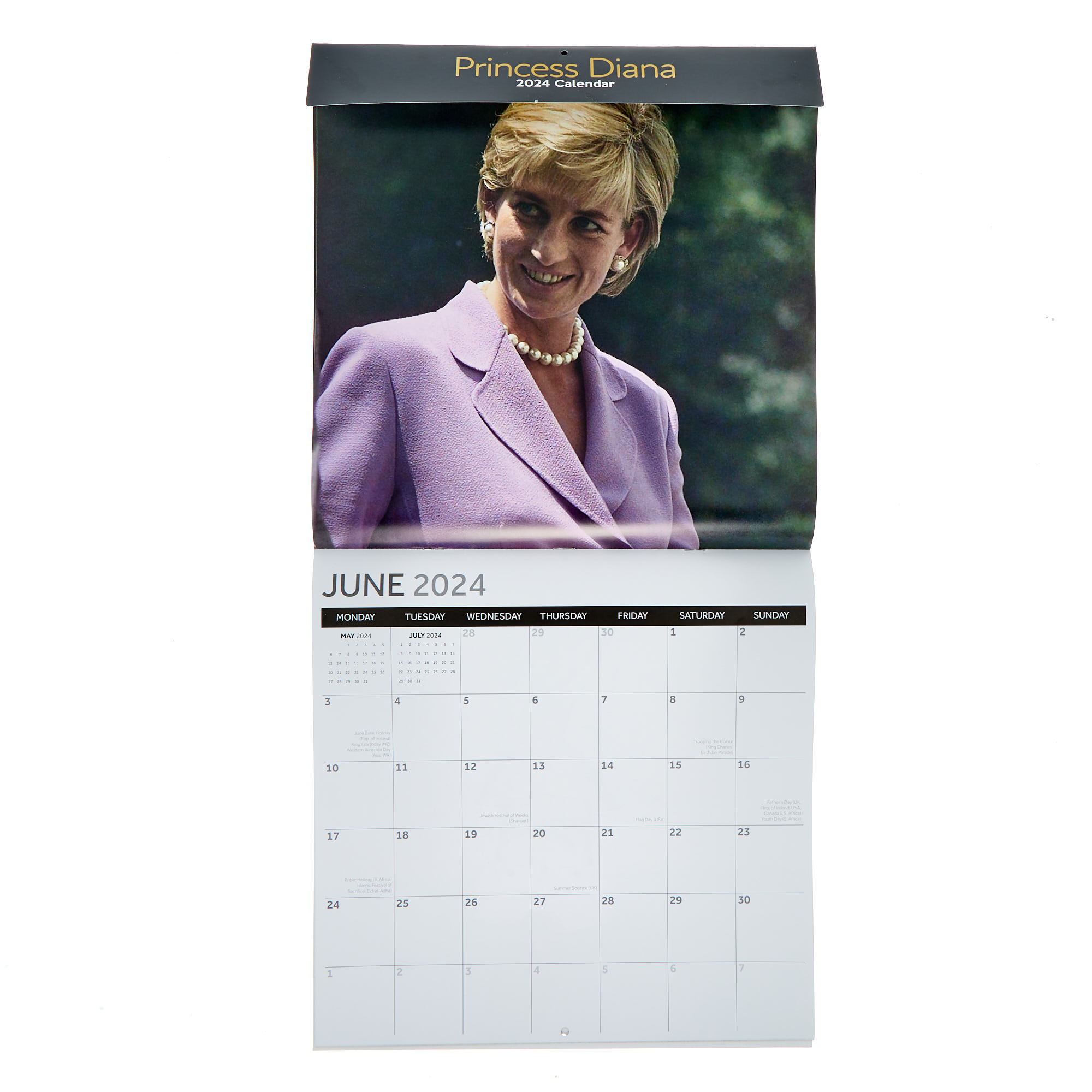 Princess Diana 2024 Square Calendar