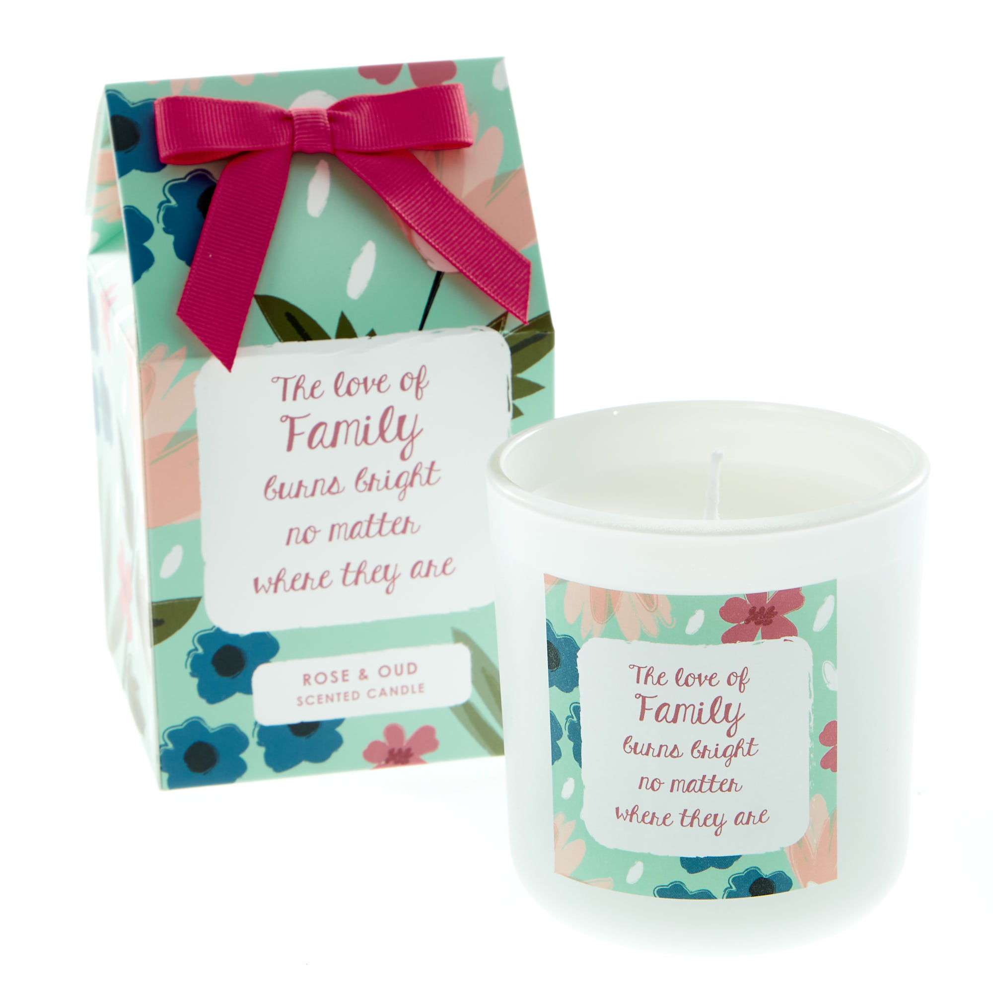 The Love Of Family Rose & Oud Scented Candle 
