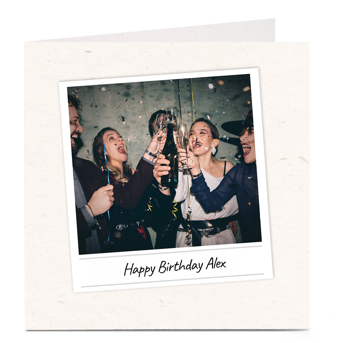 Photo Birthday Card - Single Polaroid