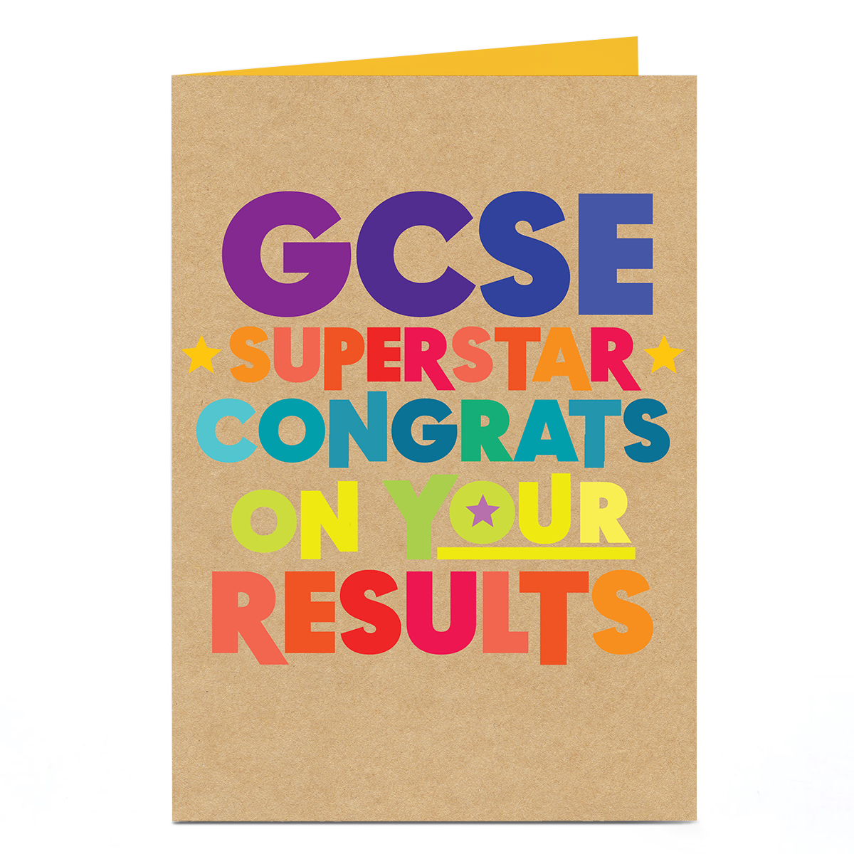 Congratulations Card - GCSE Superstar Congrats on Your Results