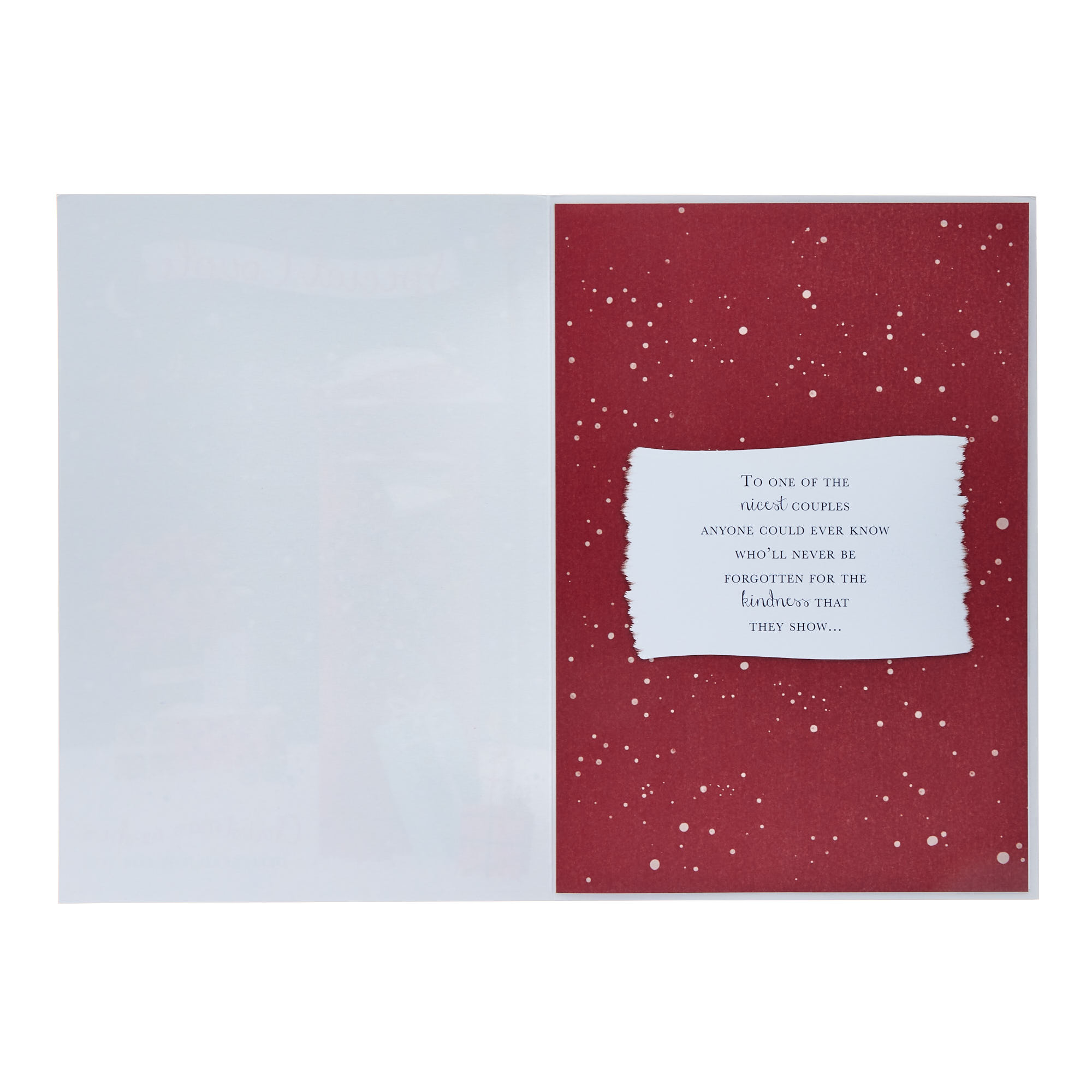 Special Couple Red Postbox Christmas Card