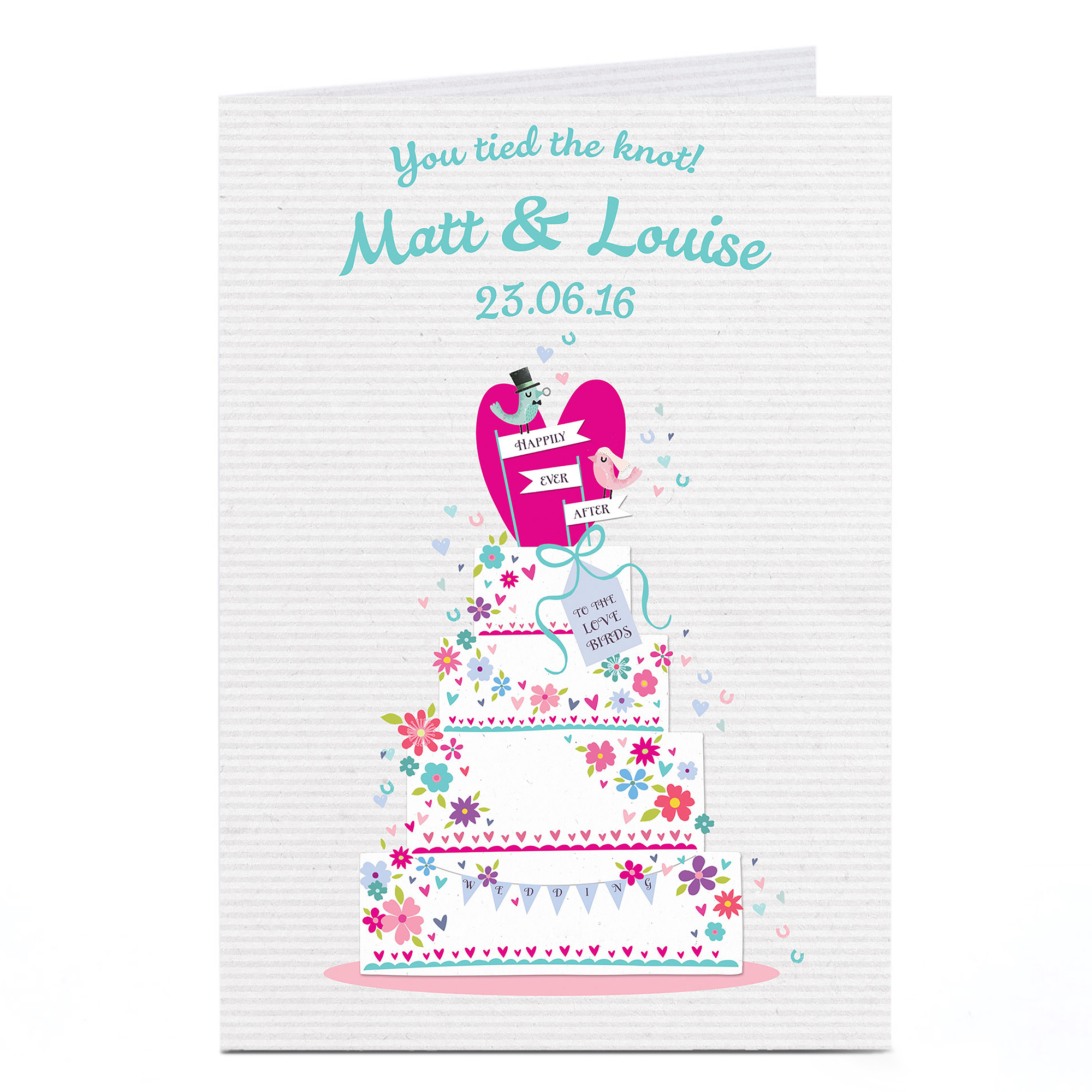 Personalised Wedding Card - Happily Ever After