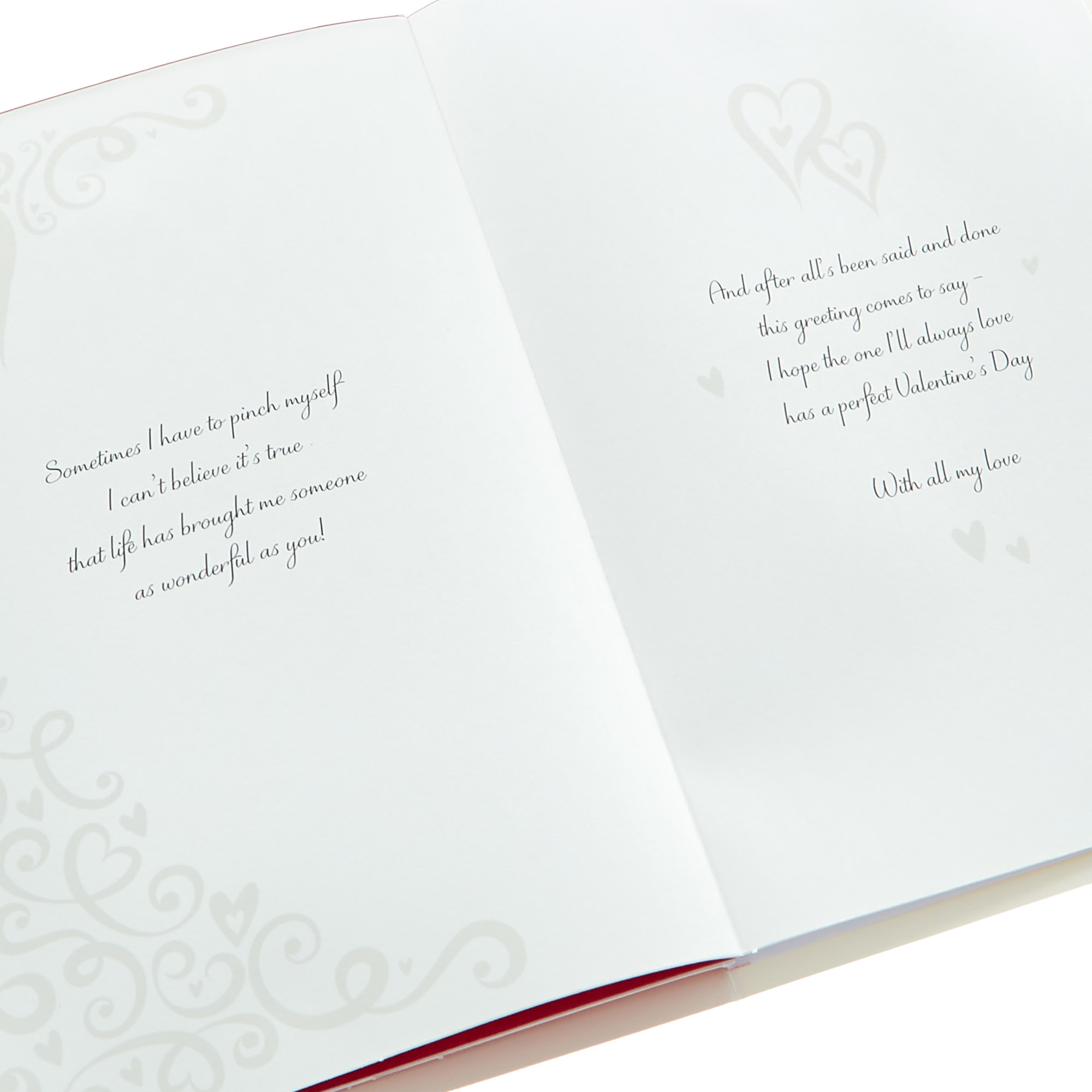 Valentine's Day Card - The One I Love Red & Gold