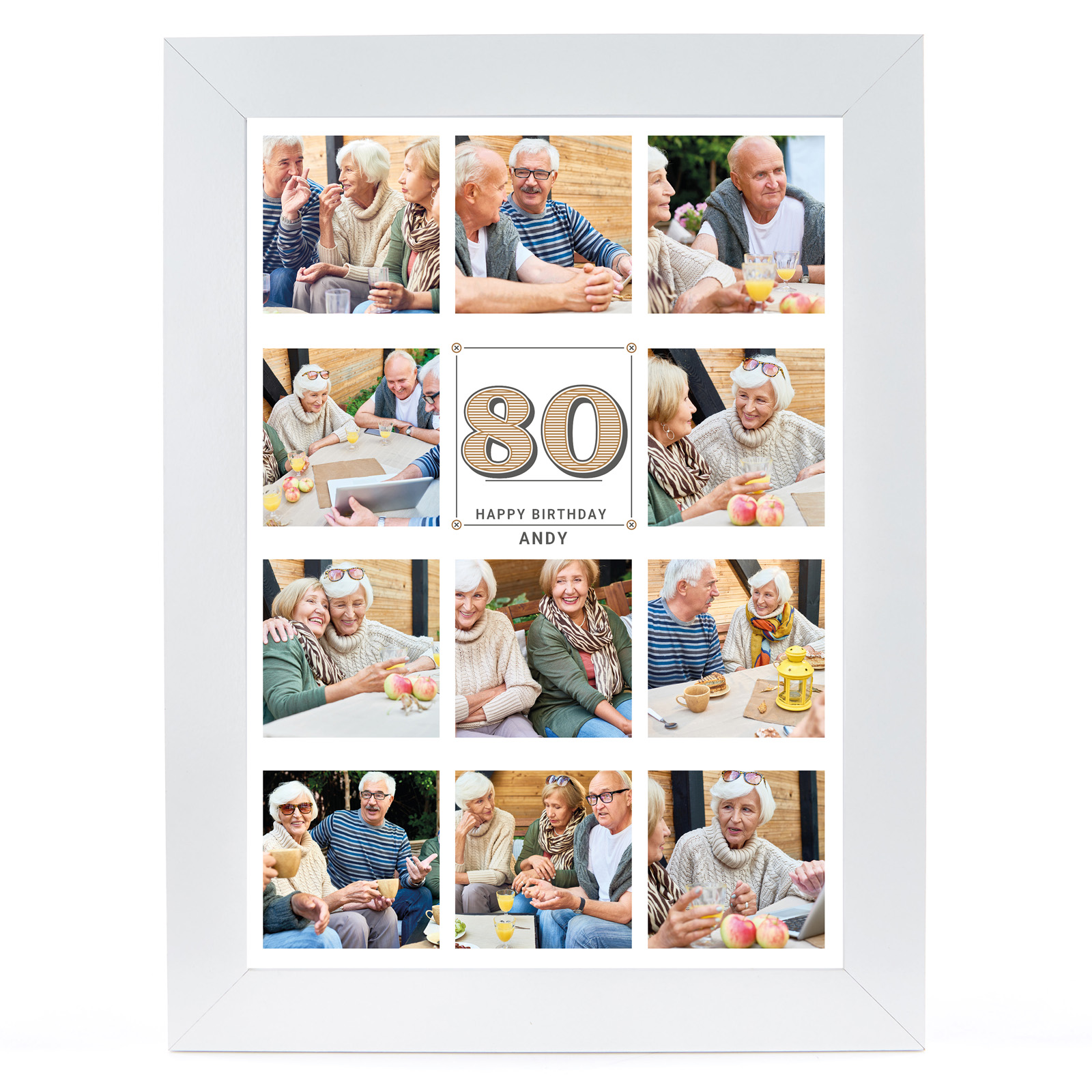 Personalised Milestone Age Photo Print - Any Age Collage Print