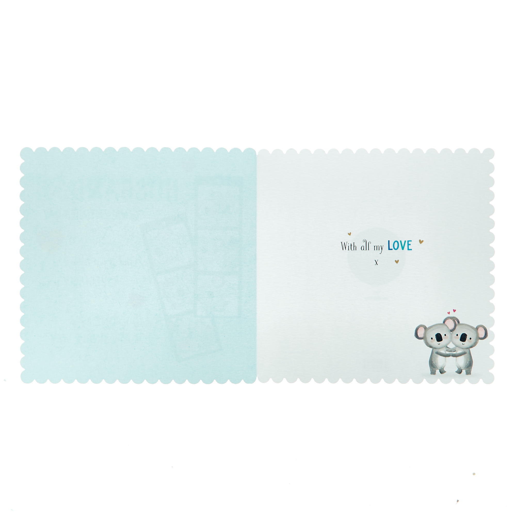 Platinum Valentine's Day Card - Husband Koala