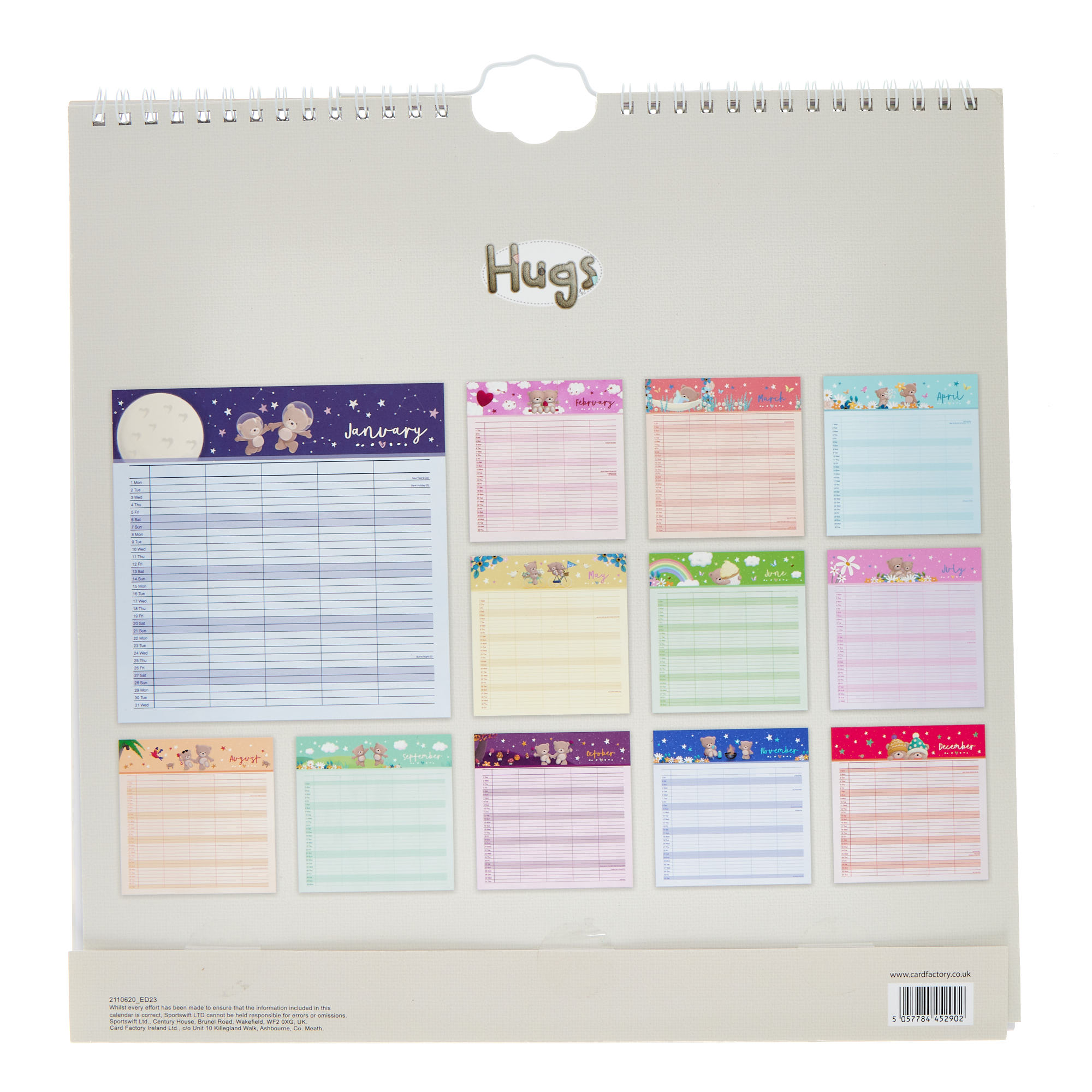 Hugs 2024 Family Organiser